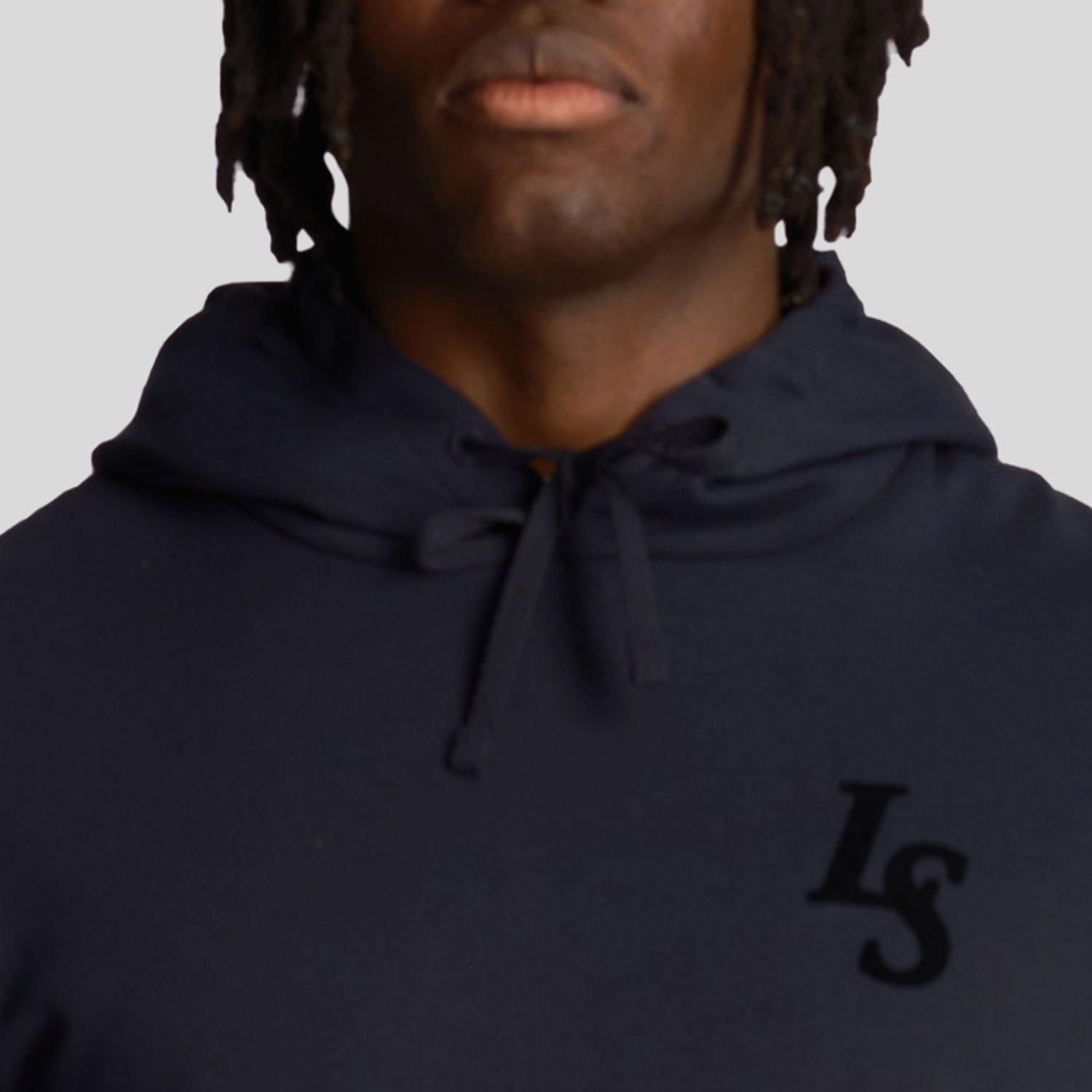 Navy - Lyle and Scott - Club Emblem Hoodie - 4
