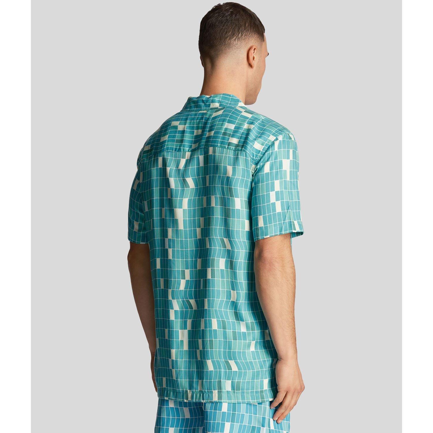 Blue - Lyle and Scott - Pool Print Shirt - 3
