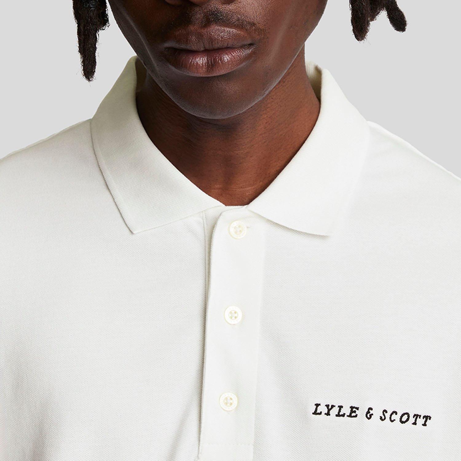 White Black - Lyle and Scott - Embroidered Polo Shirt - 4