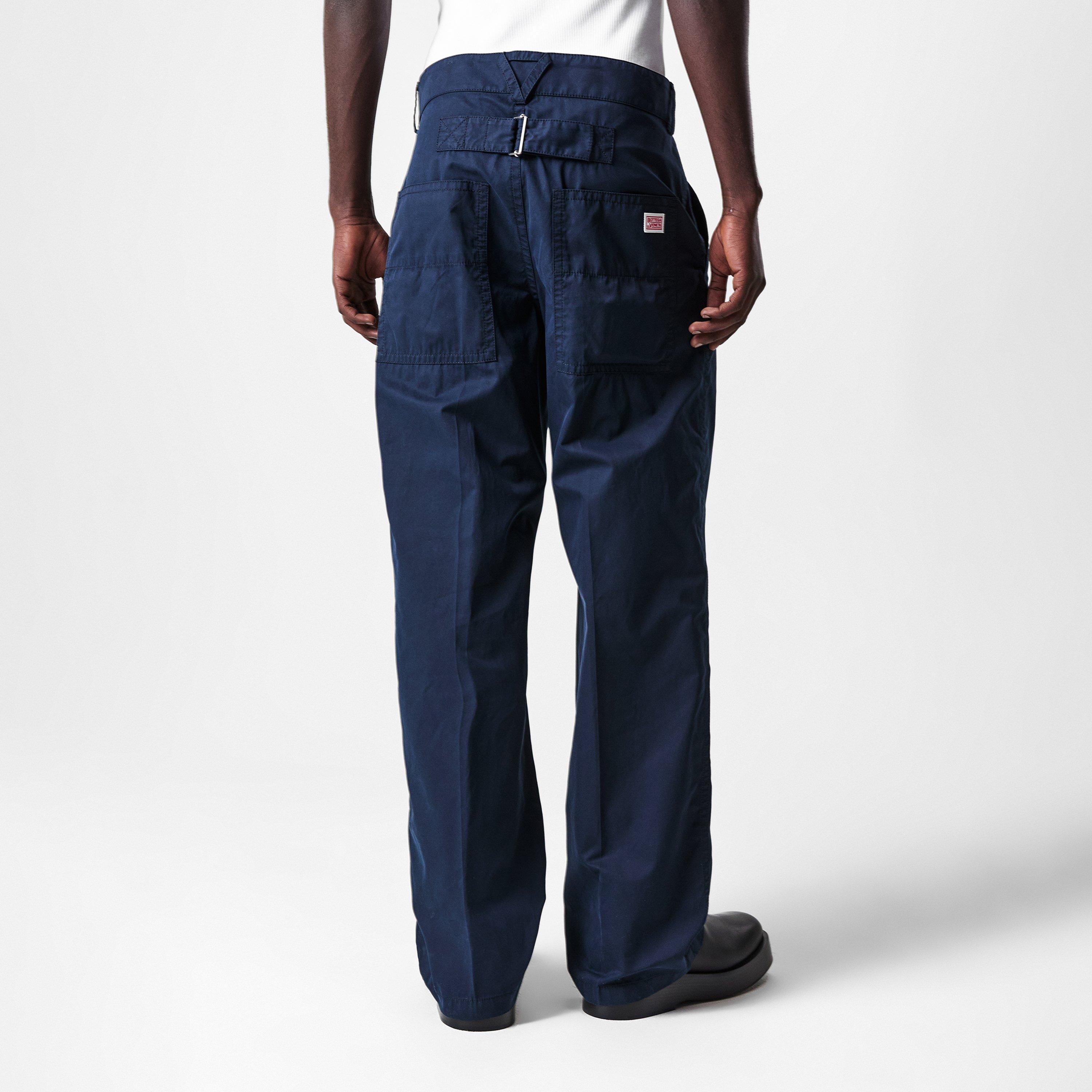 Blue - Bottega Veneta - Light Cotton Twill Cargo Trousers - 4