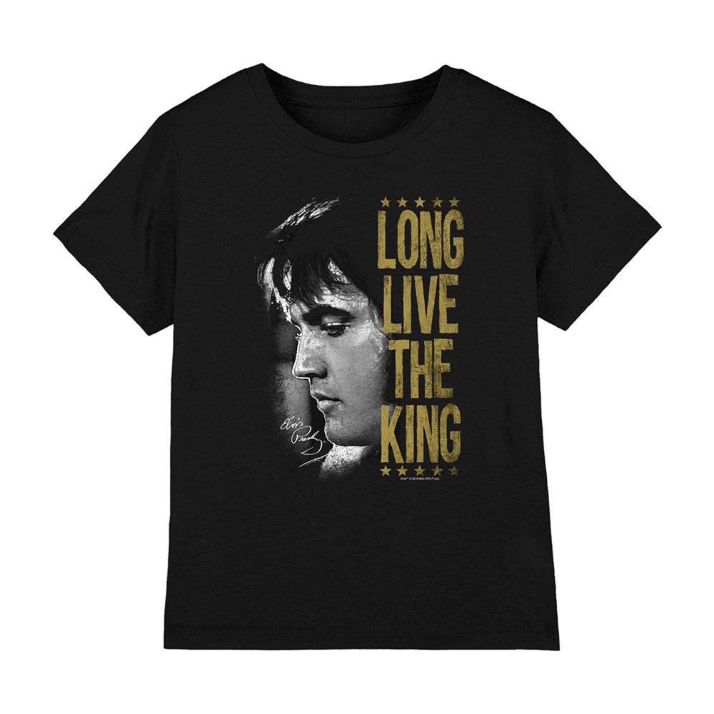 Black - Elvis Presley - Long Live The King Kids T-Shirt Black - 1
