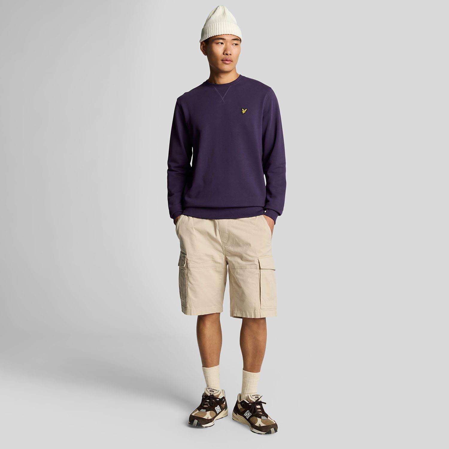 Purple - Lyle and Scott - Crewneck Sweatshirt - 1