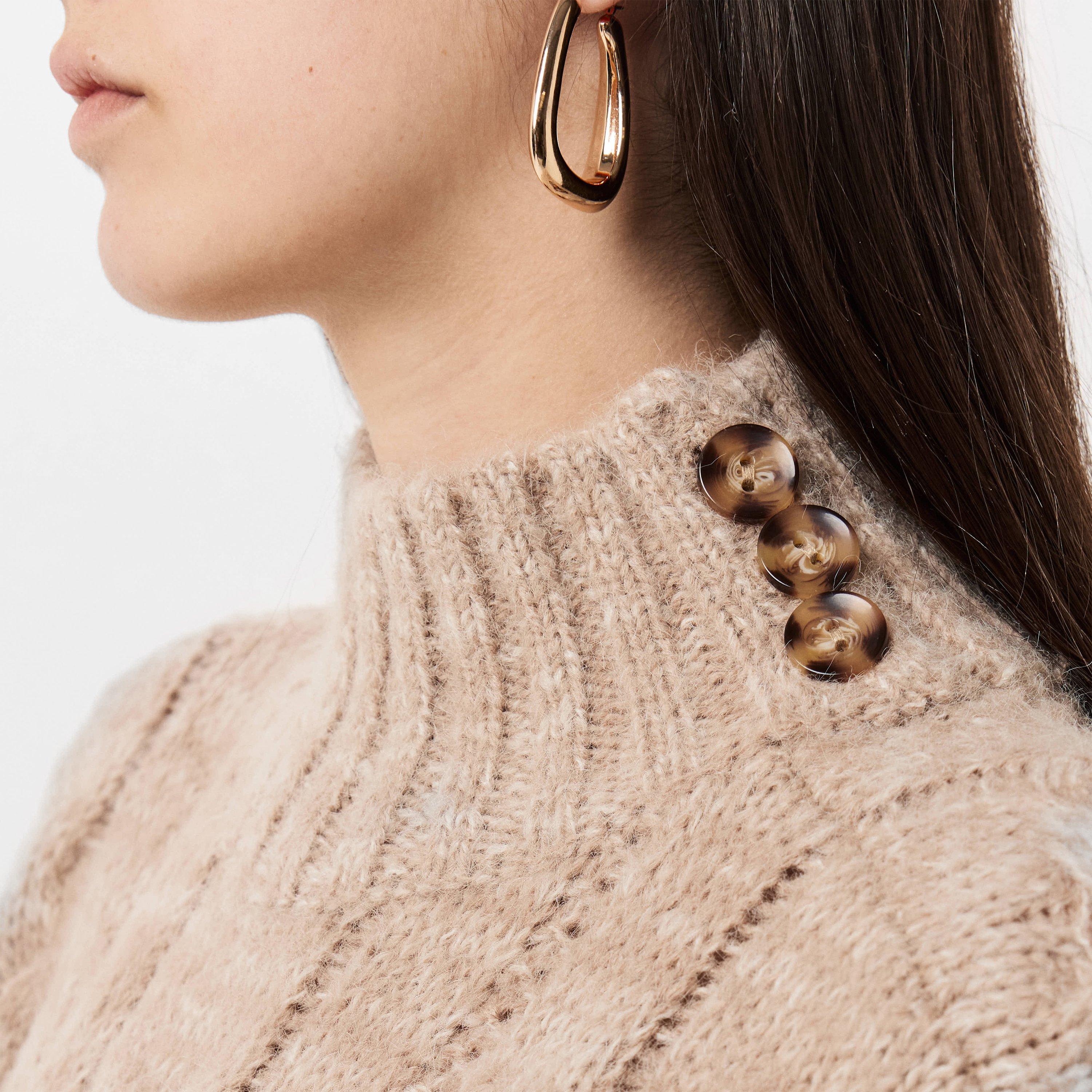 Visone argentato - Vero Moda - Women's Grace Crew Neck Jumper - 5