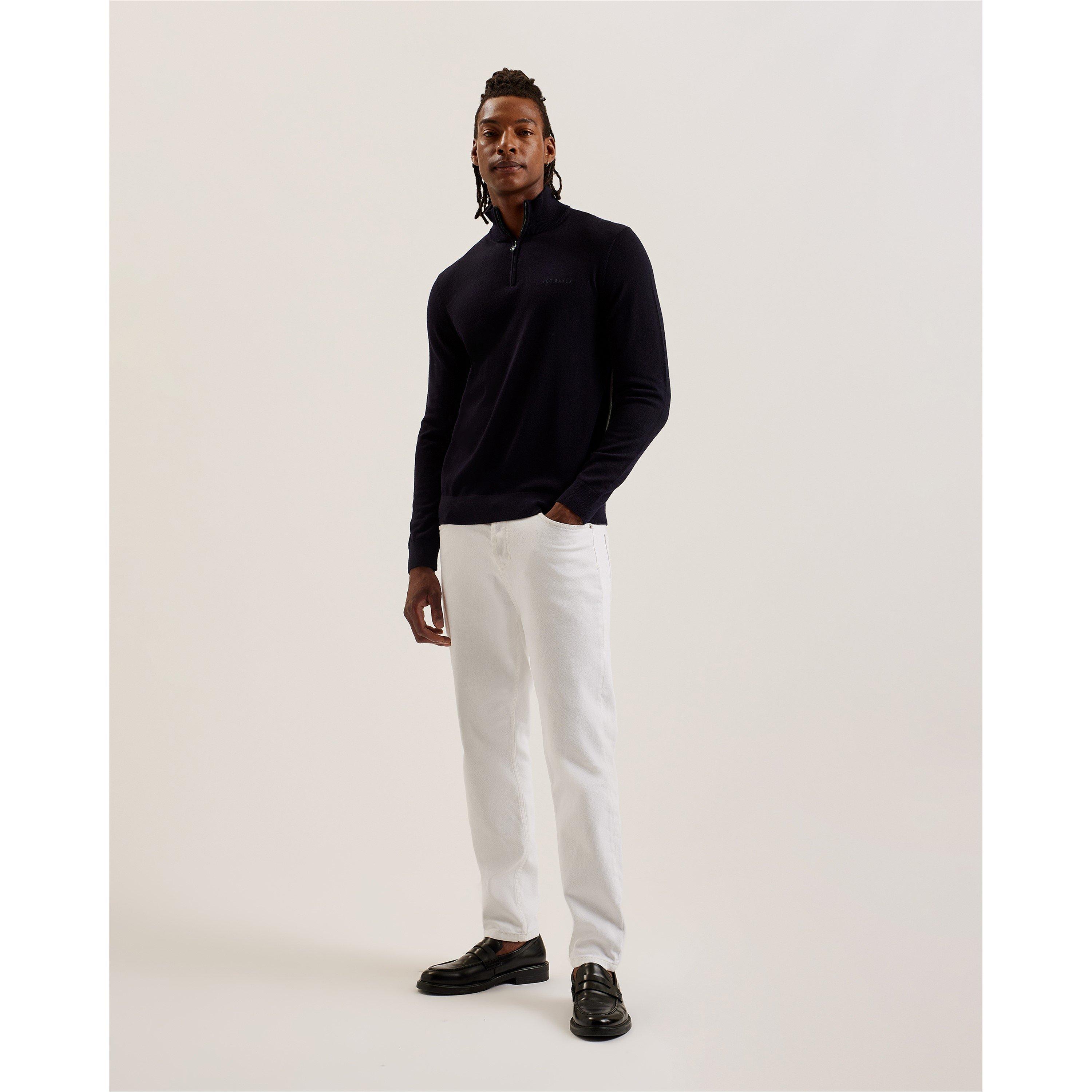 Marineblauw - Ted Baker - Fashbee Quarter-Zip Jumper - 6