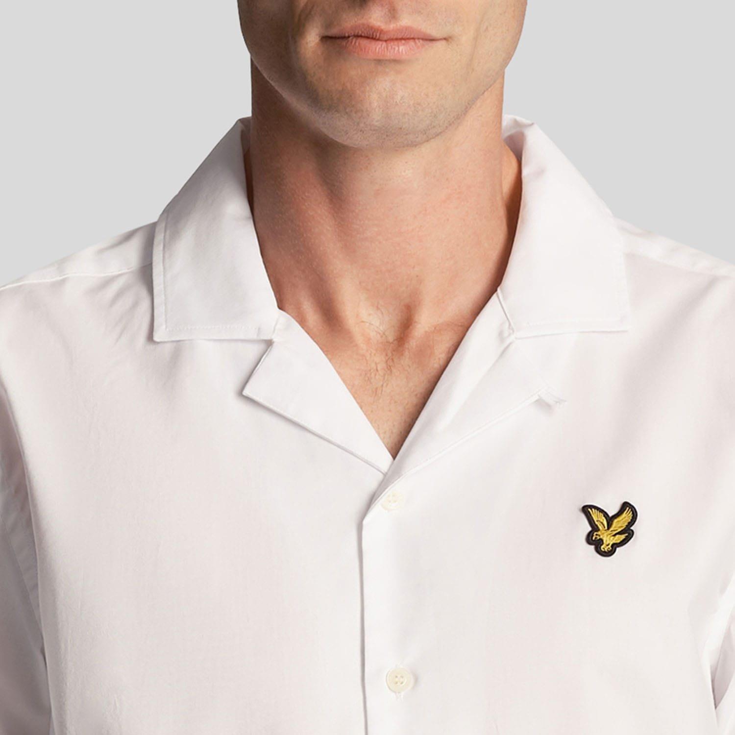 White - Lyle and Scott - Cotton Poplin Resort Shirt - 4