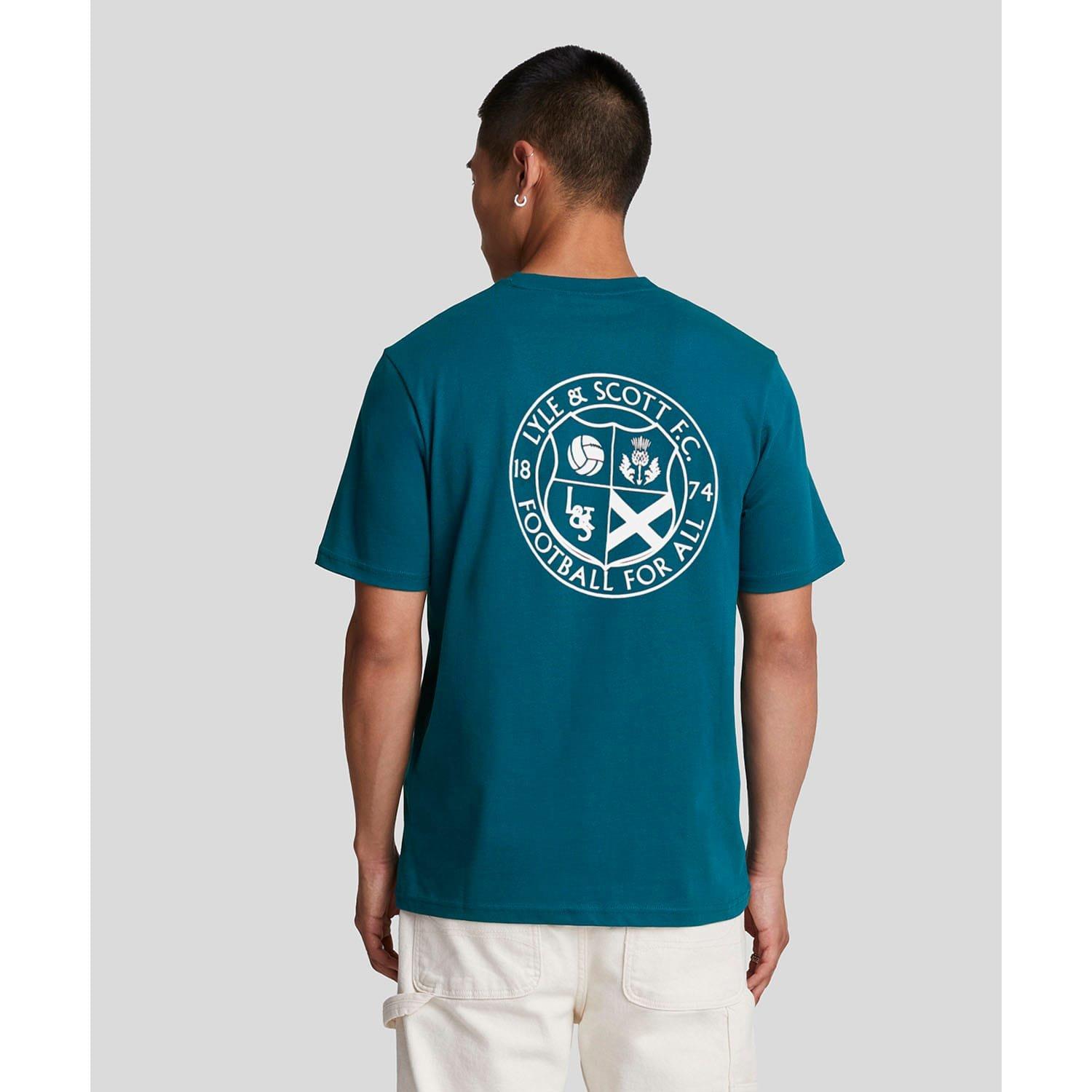 Navy - Lyle and Scott - Football For All Graphic T-Shirt - 2