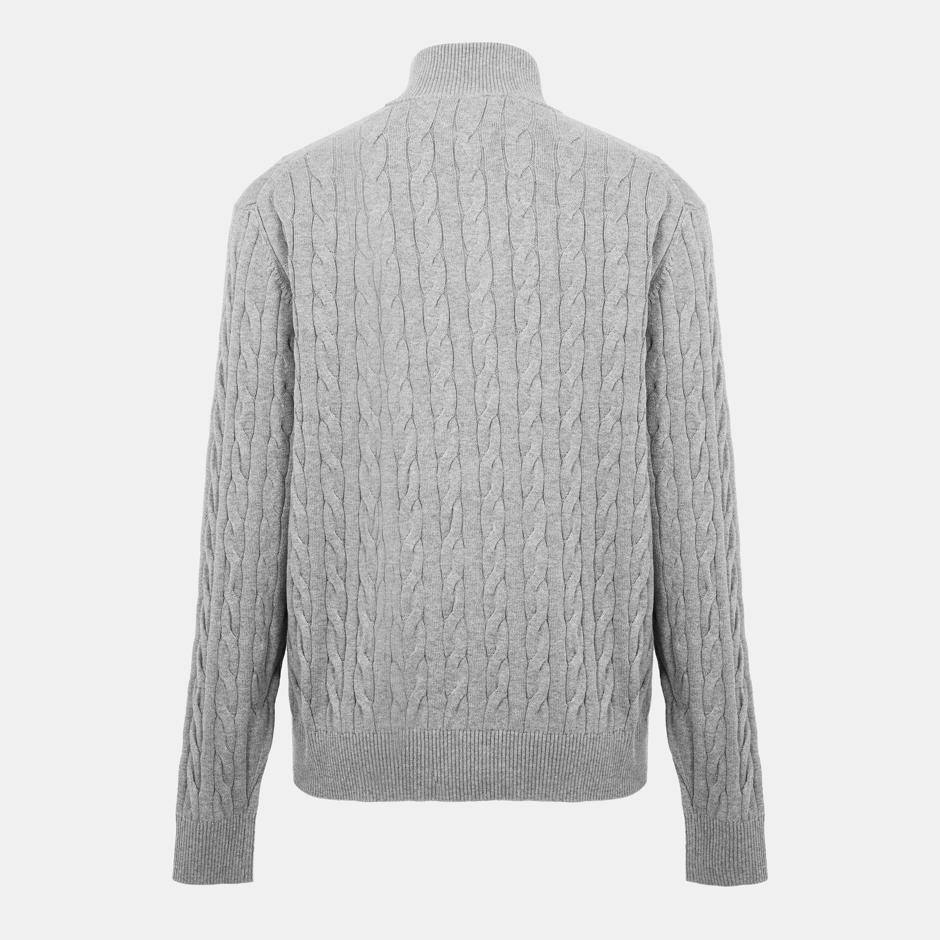 Medium Grey P91 - Tommy Hilfiger - Half-zip sweater - 2