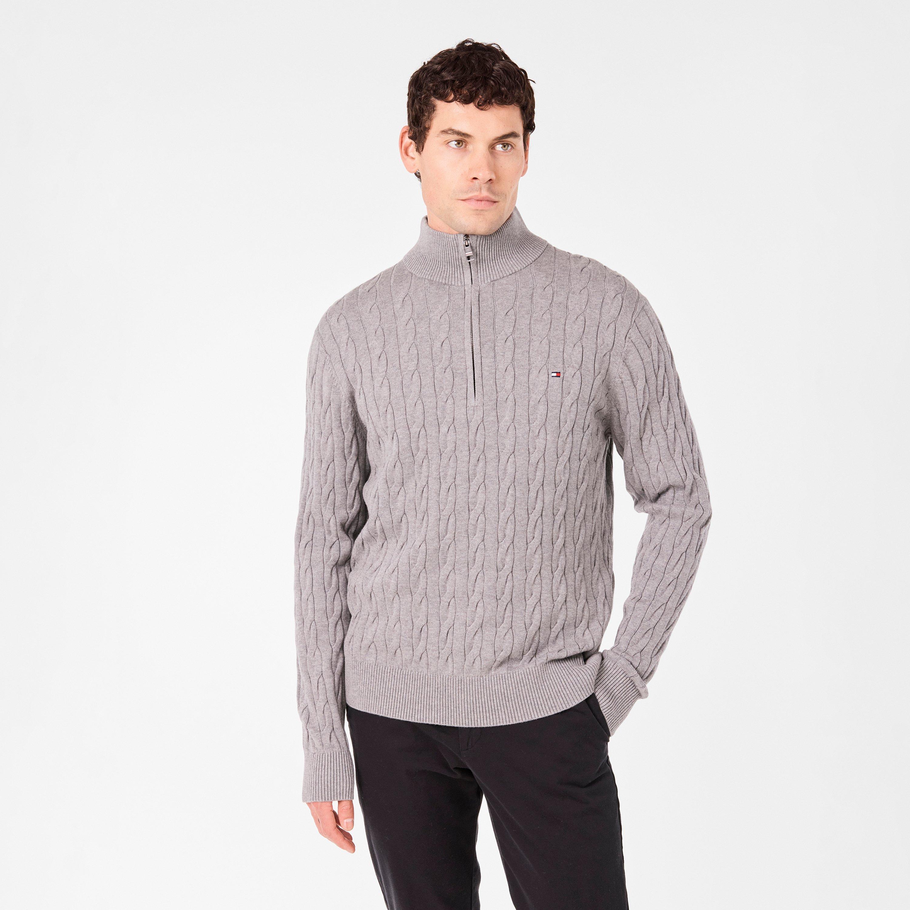 Medium Grey P91 - Tommy Hilfiger - Half-zip sweater - 3