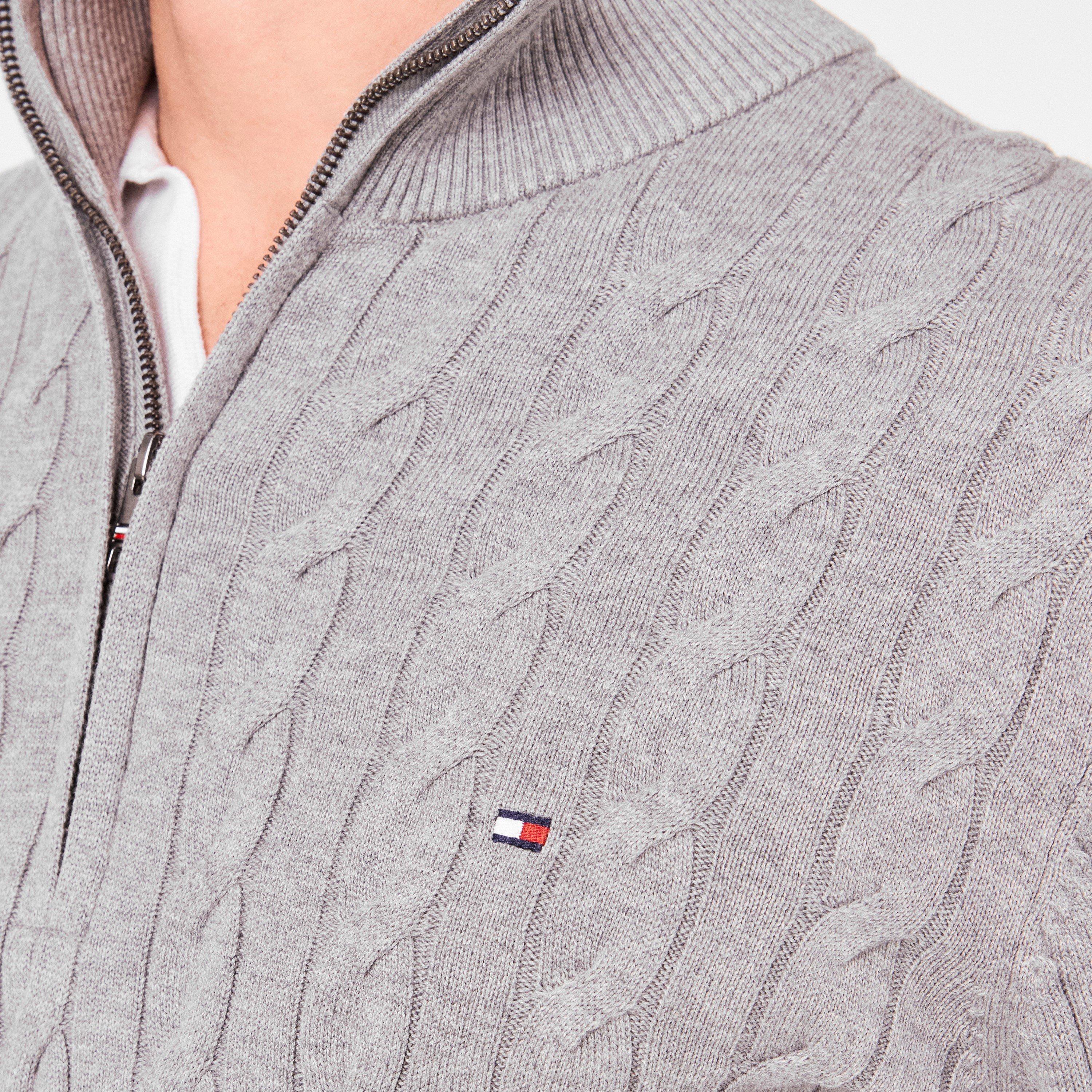 Medium Grey P91 - Tommy Hilfiger - Half-zip sweater - 5
