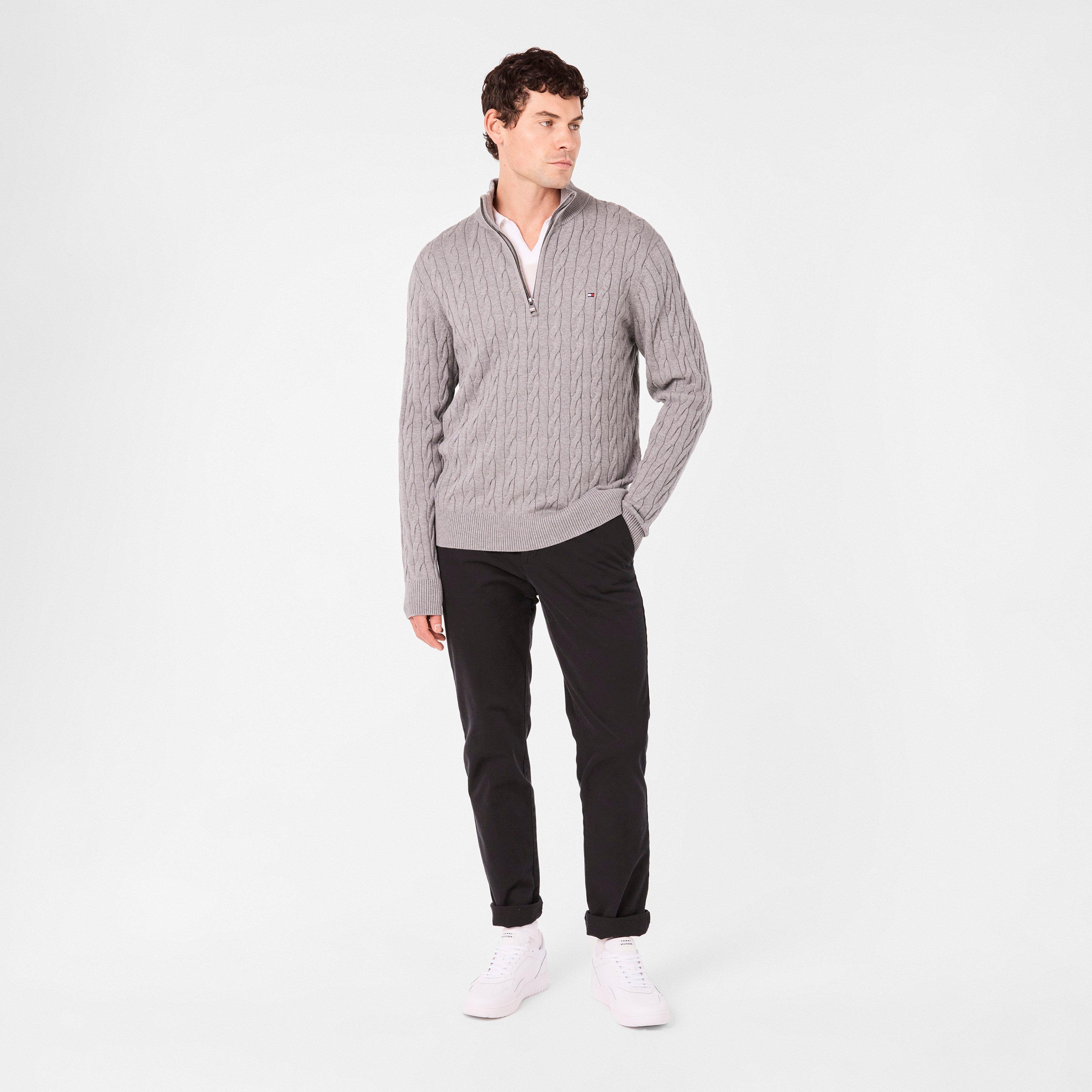 Medium Grey P91 - Tommy Hilfiger - Half-zip sweater - 6