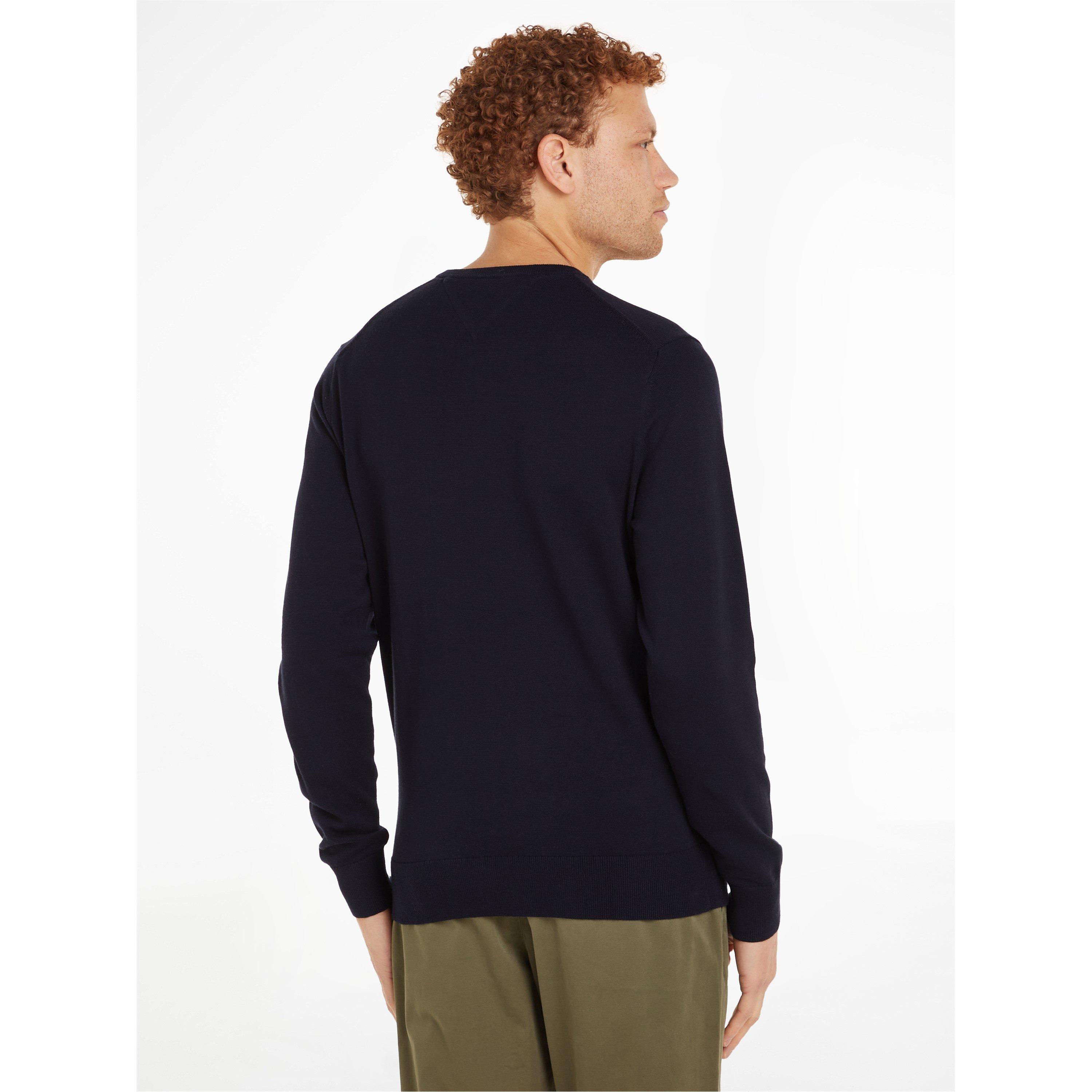 Desert Sky - Tommy Hilfiger - Essential Cotton Crew Neck Pullover sweater - 4