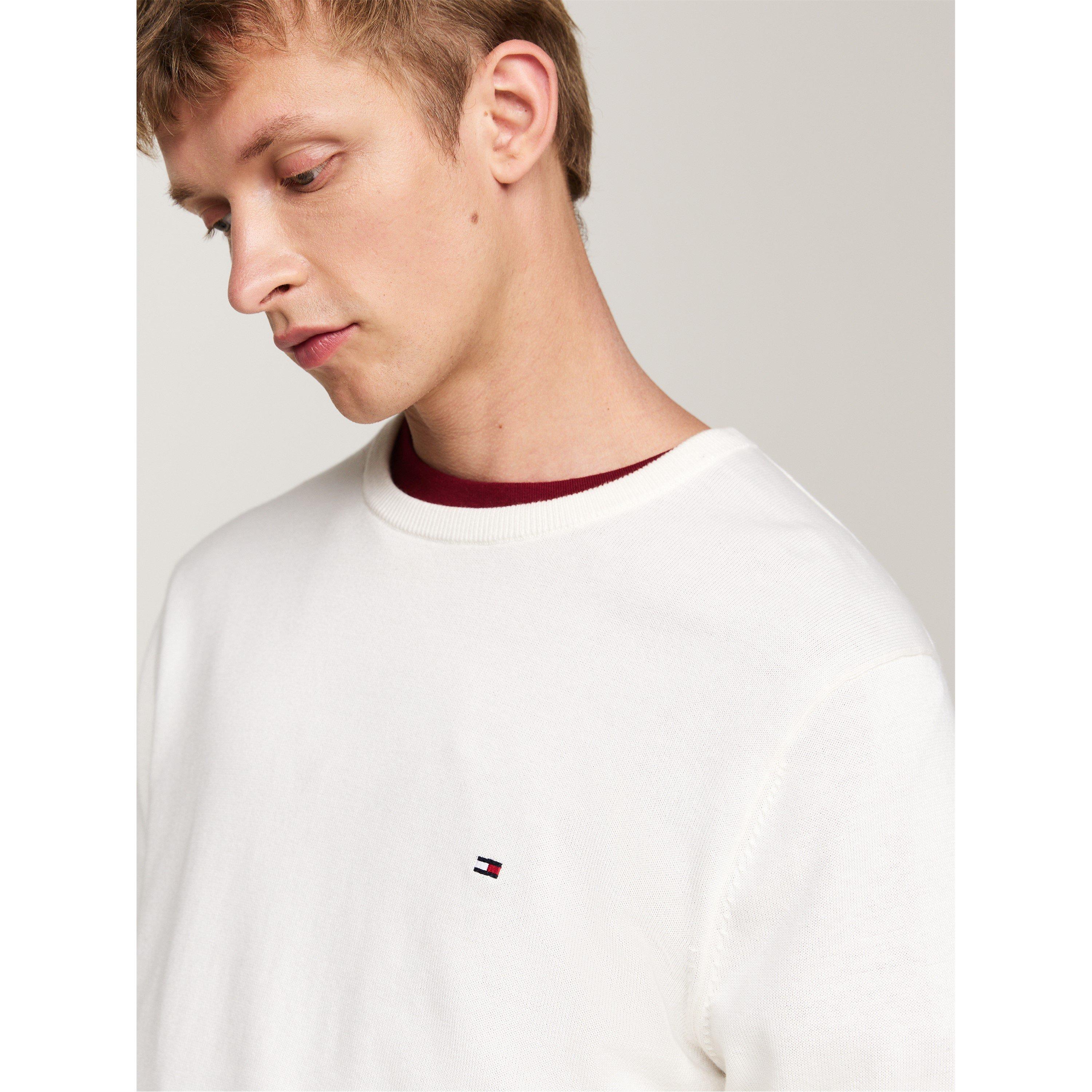 Ivory - Tommy Hilfiger - Essential Cotton Crew Neck Pullover sweater - 4