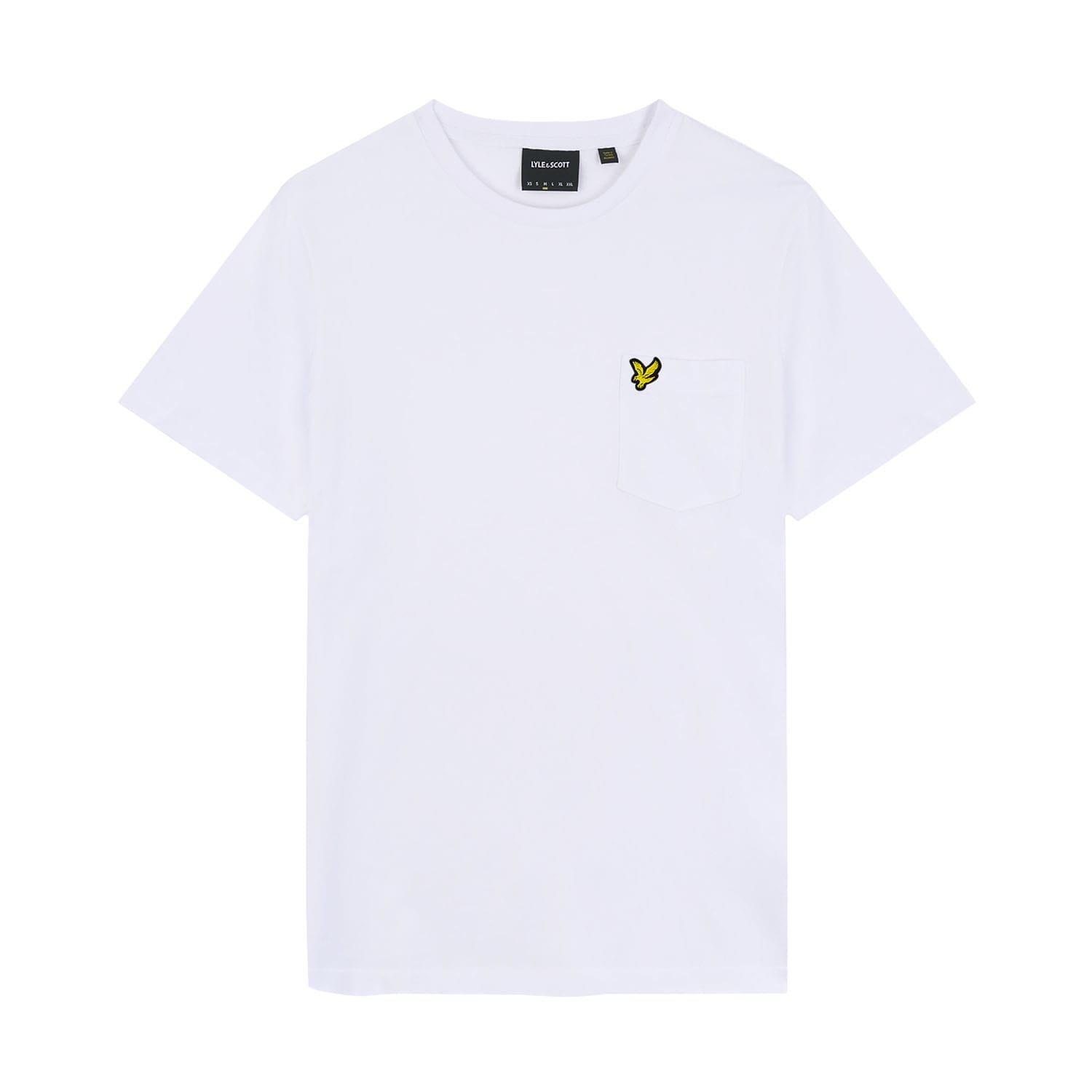 White - Lyle and Scott - Pocket T-Shirt - 5