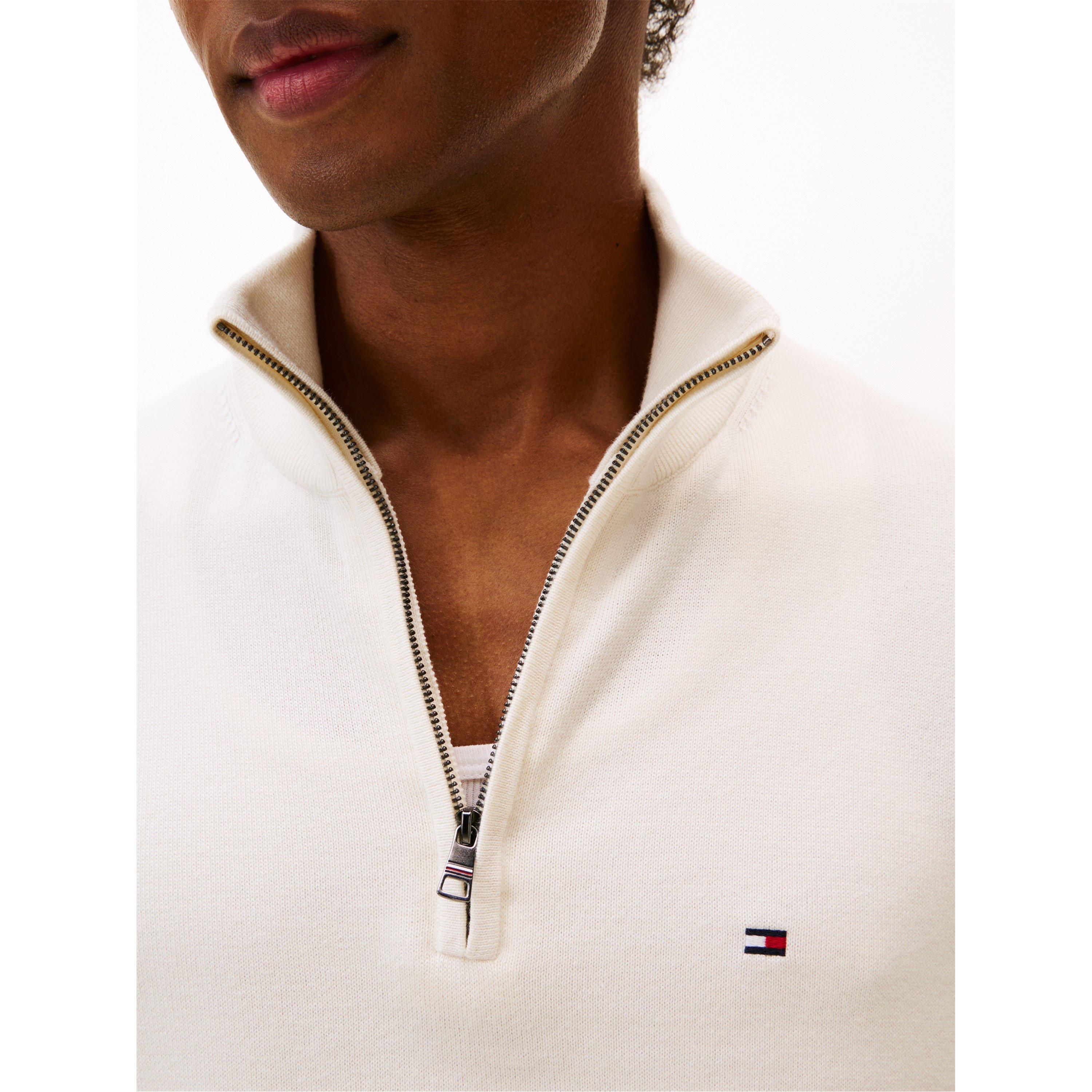 Ivory Petal Z00 - Tommy Hilfiger - Half-zip sweater - 5