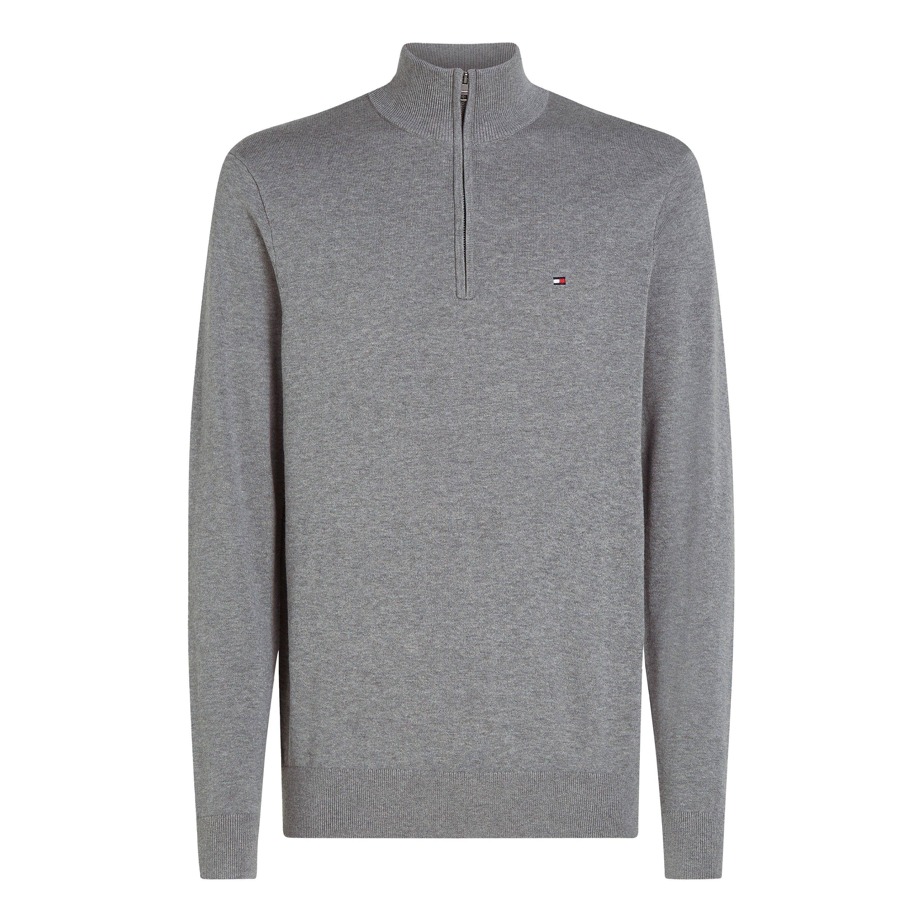 Tommy Hilfiger Half-zip sweater - Medium Grey P91 - M