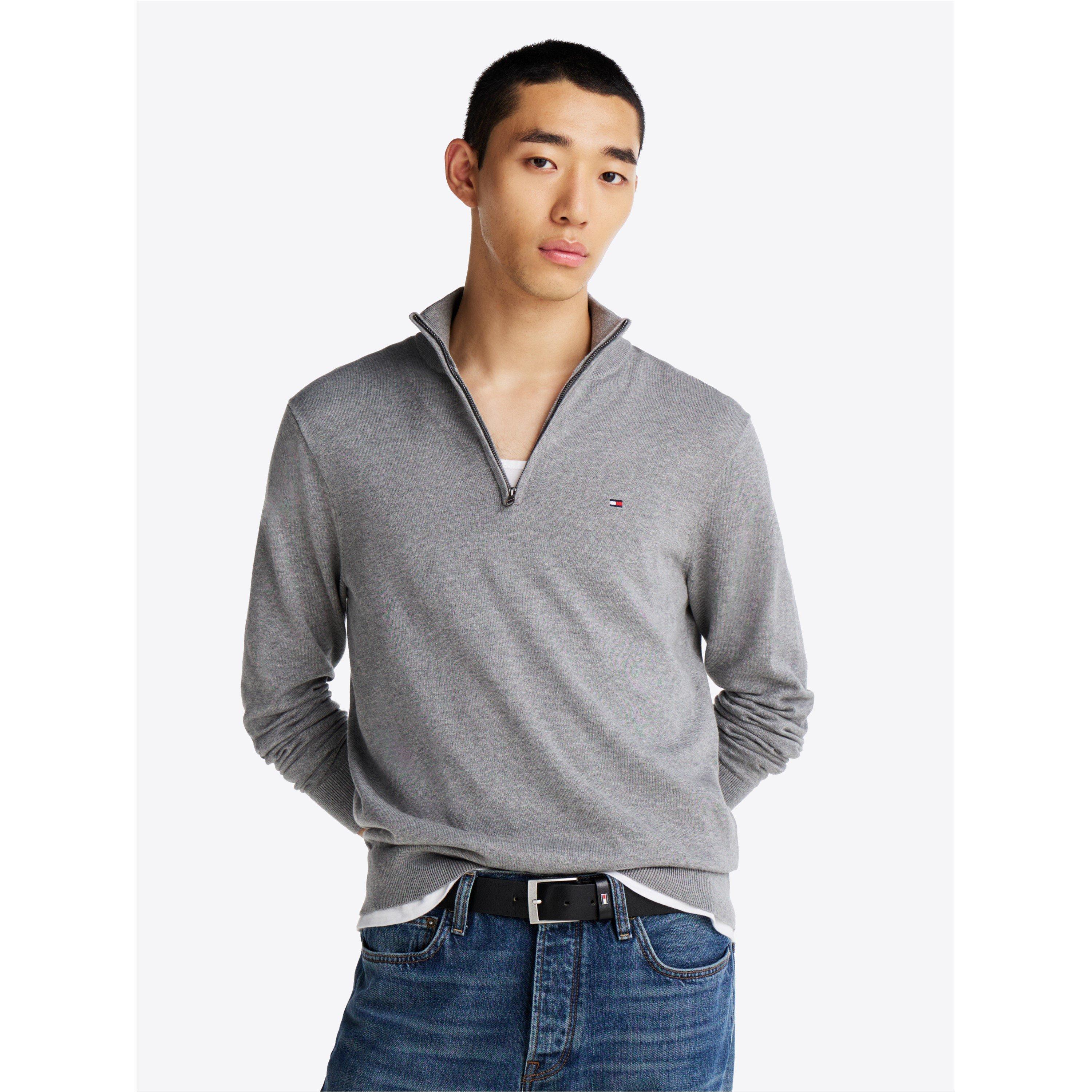 Medium Grey P91 - Tommy Hilfiger - Half-zip sweater - 2