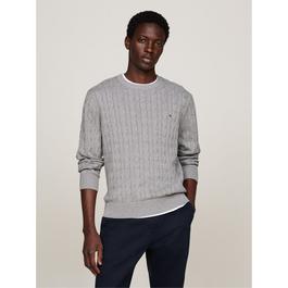 Tommy Hilfiger Classic Cotton Cable Crew Neck