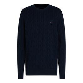 Tommy Hilfiger Classic Cotton Cable Crew Neck