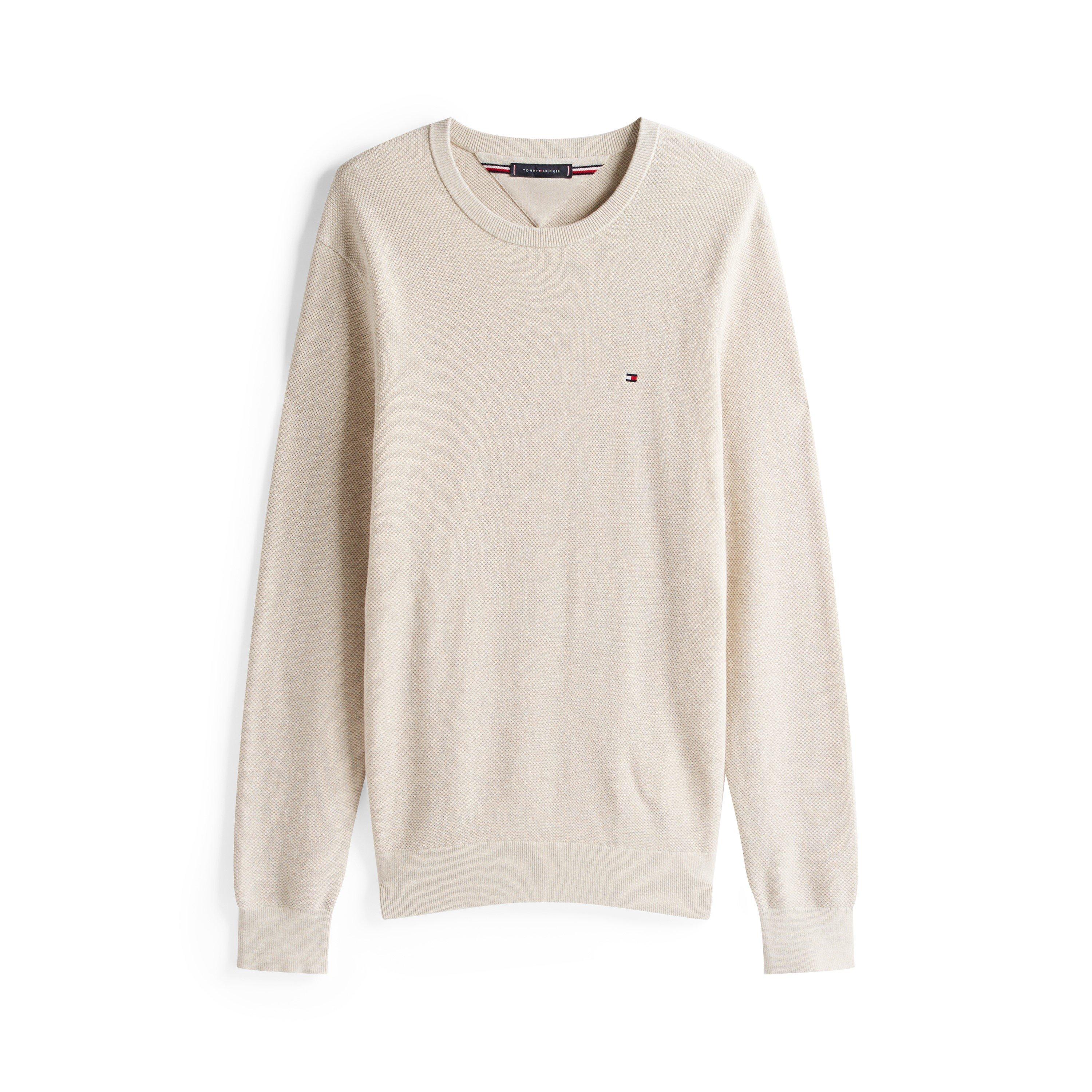 Tommy Hilfiger Men's Pullover Sweater - Hthroatmilk Hgf - 2XL