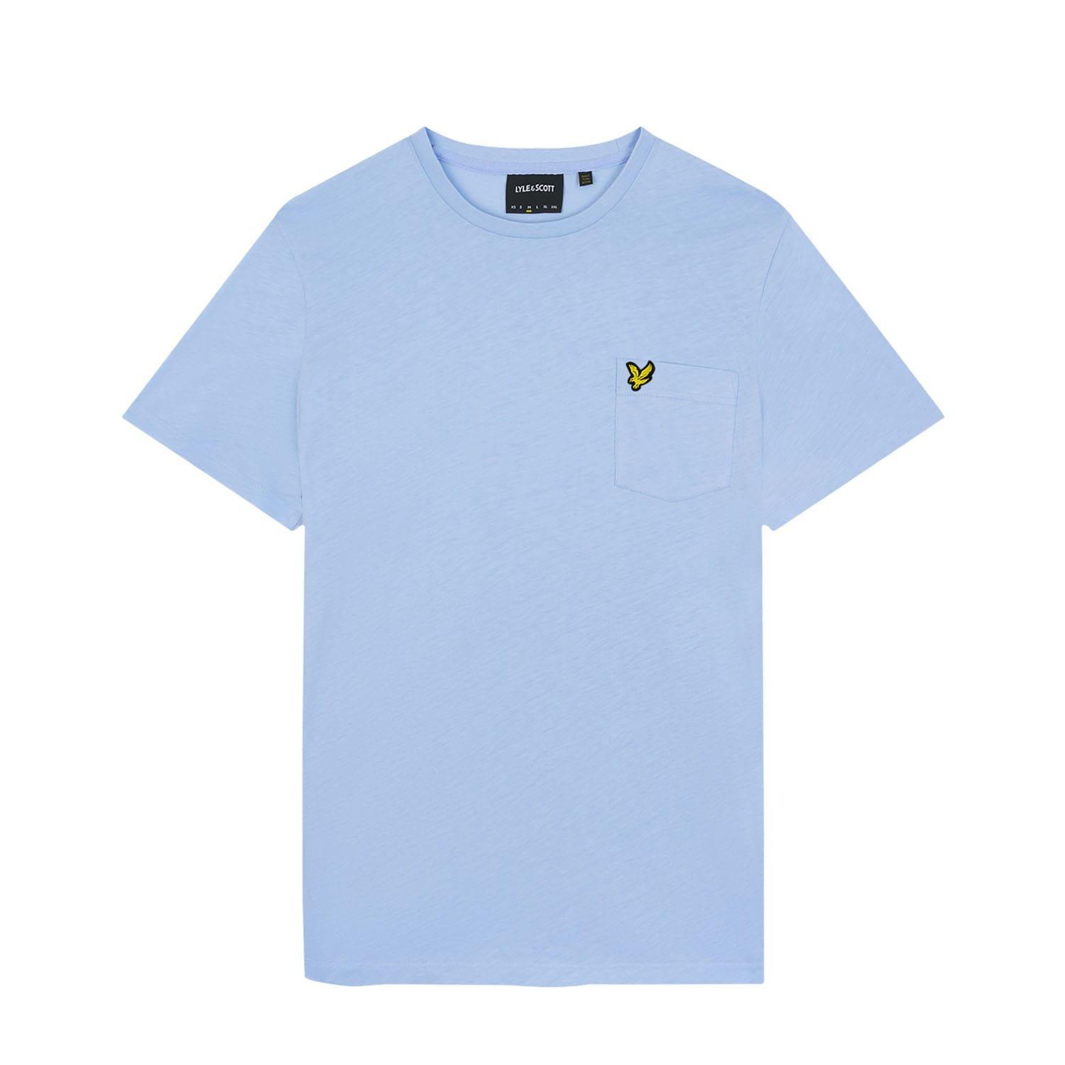 Light Blue - Lyle and Scott - Pocket T-Shirt - 2