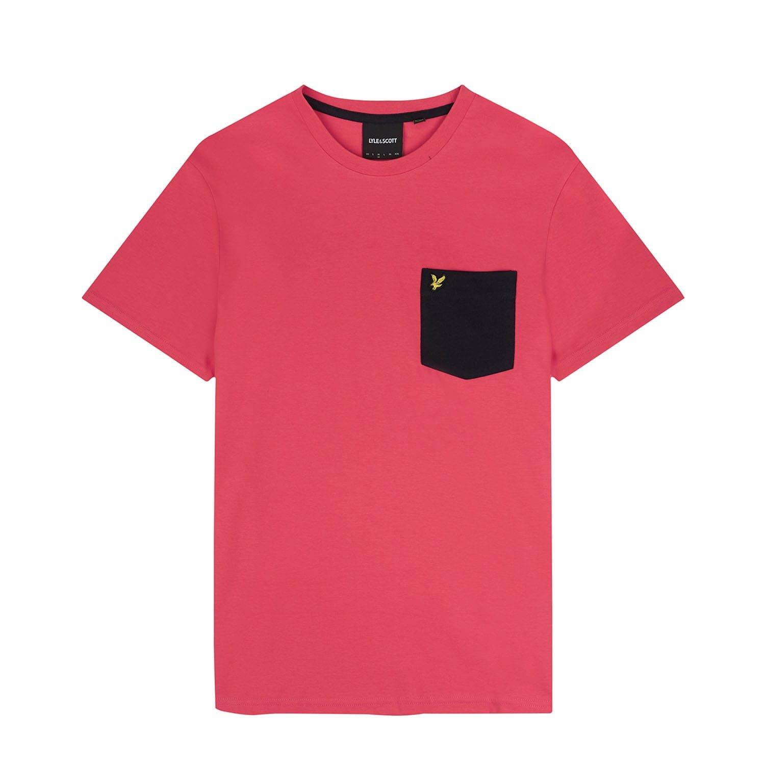 Pink - Lyle and Scott - Contrast Pocket T-Shirt - 4