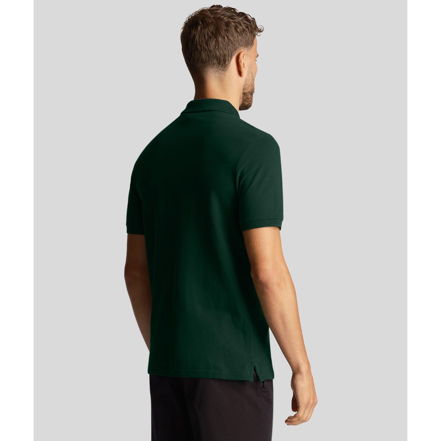 Green - Lyle and Scott - Co-Ordinate Print Plain Polo Shirt - 3