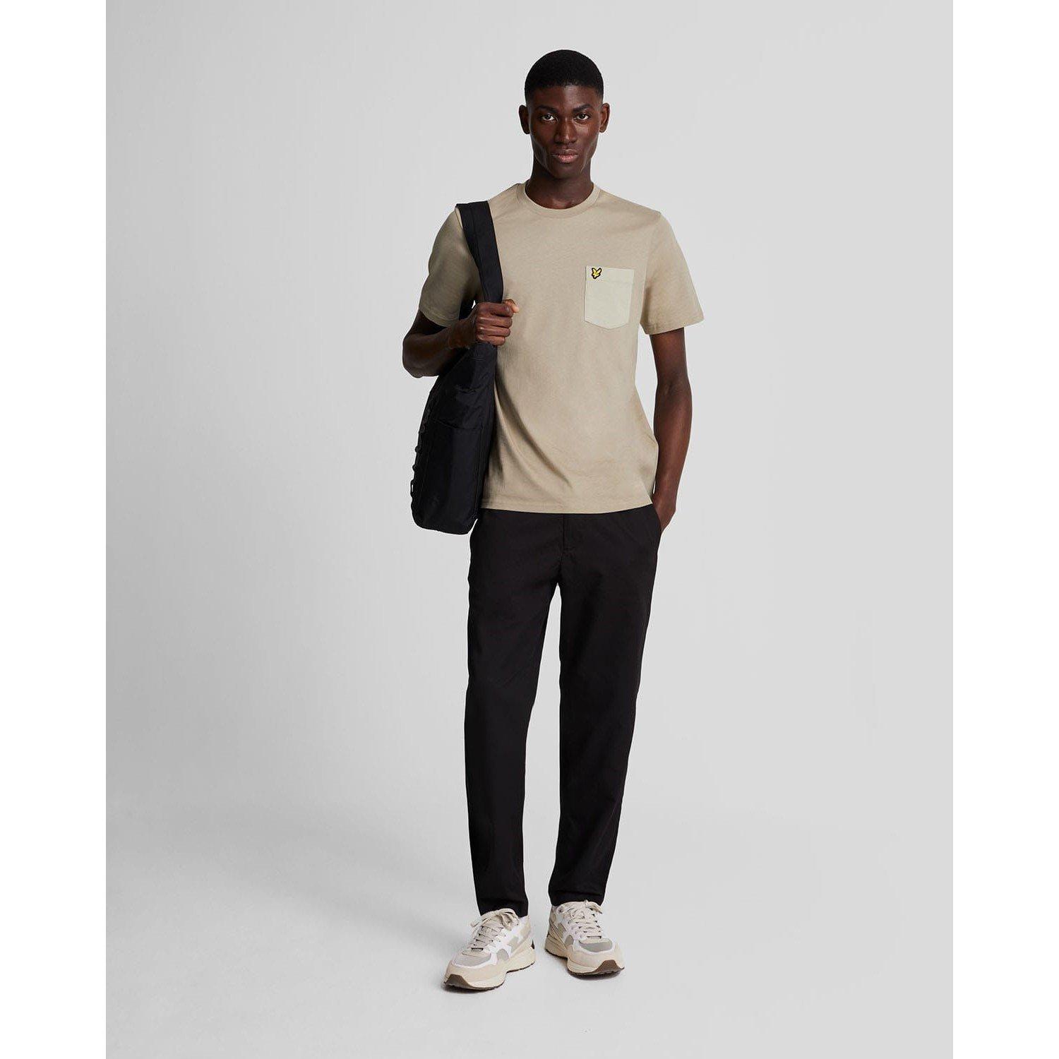 Beige - Lyle and Scott - Tonal Pocket T-Shirt - 2