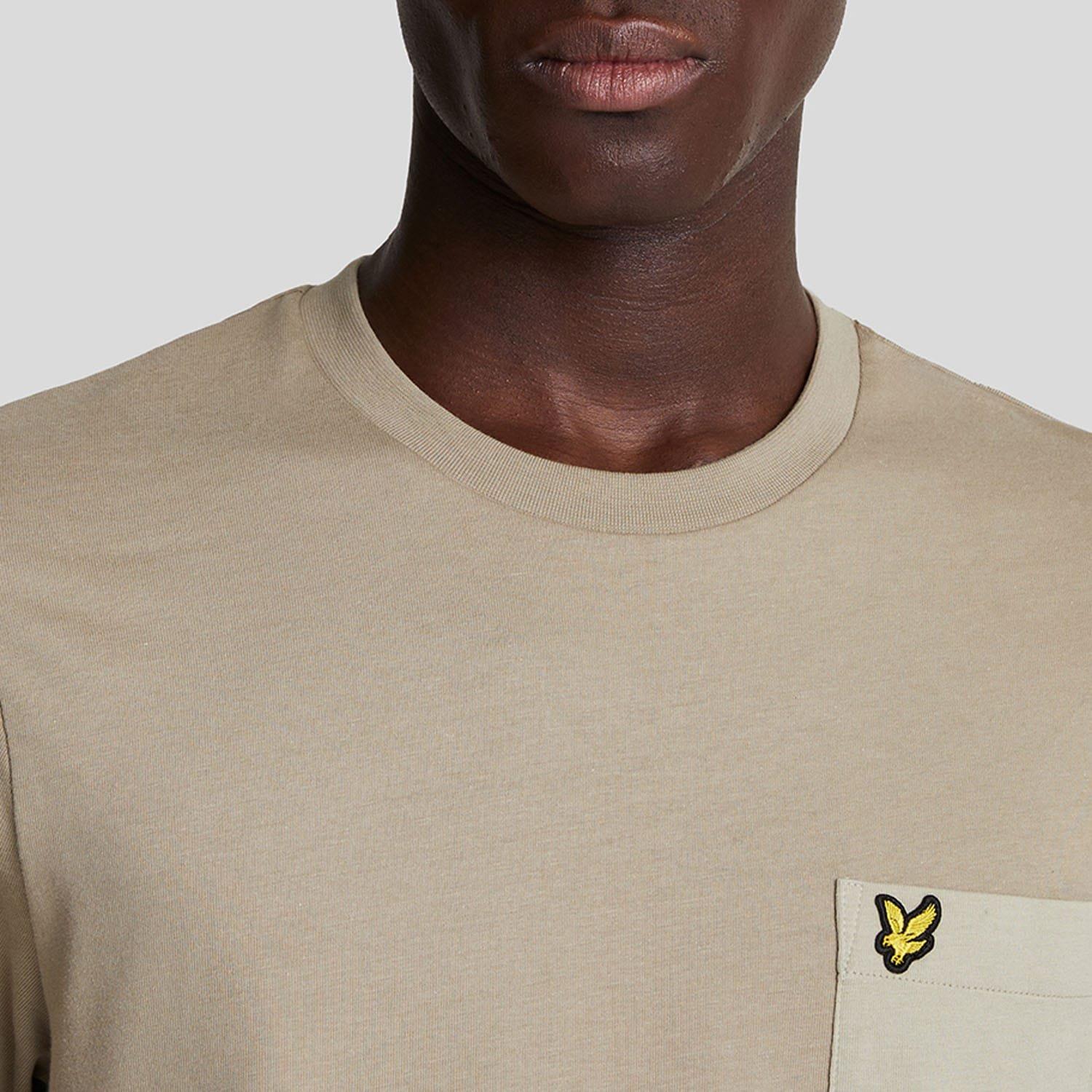 Beige - Lyle and Scott - Tonal Pocket T-Shirt - 4