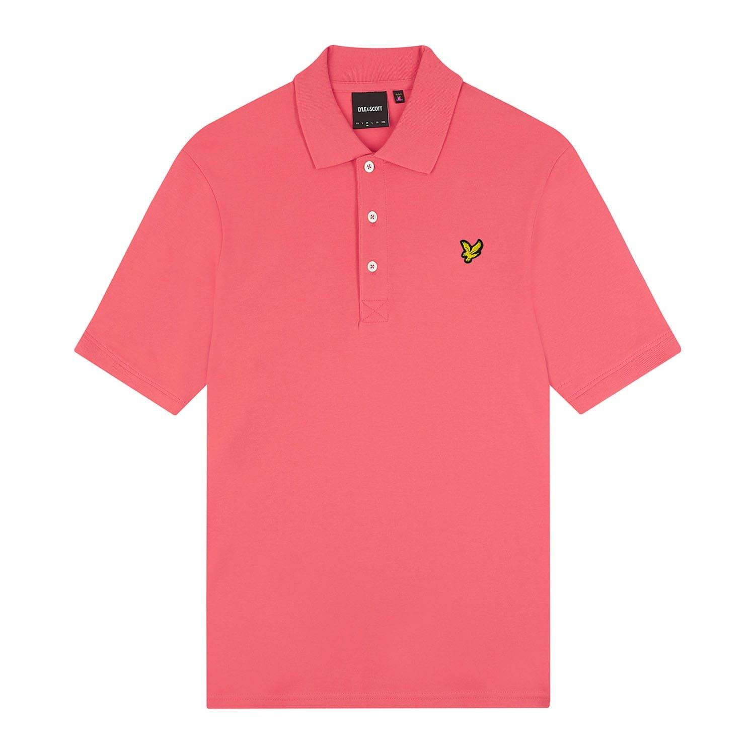 Pink - Lyle and Scott - Plain Polo Shirt