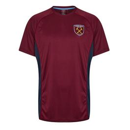 Source Lab Source Lab West Ham United FC Poly T-Shirt Mens