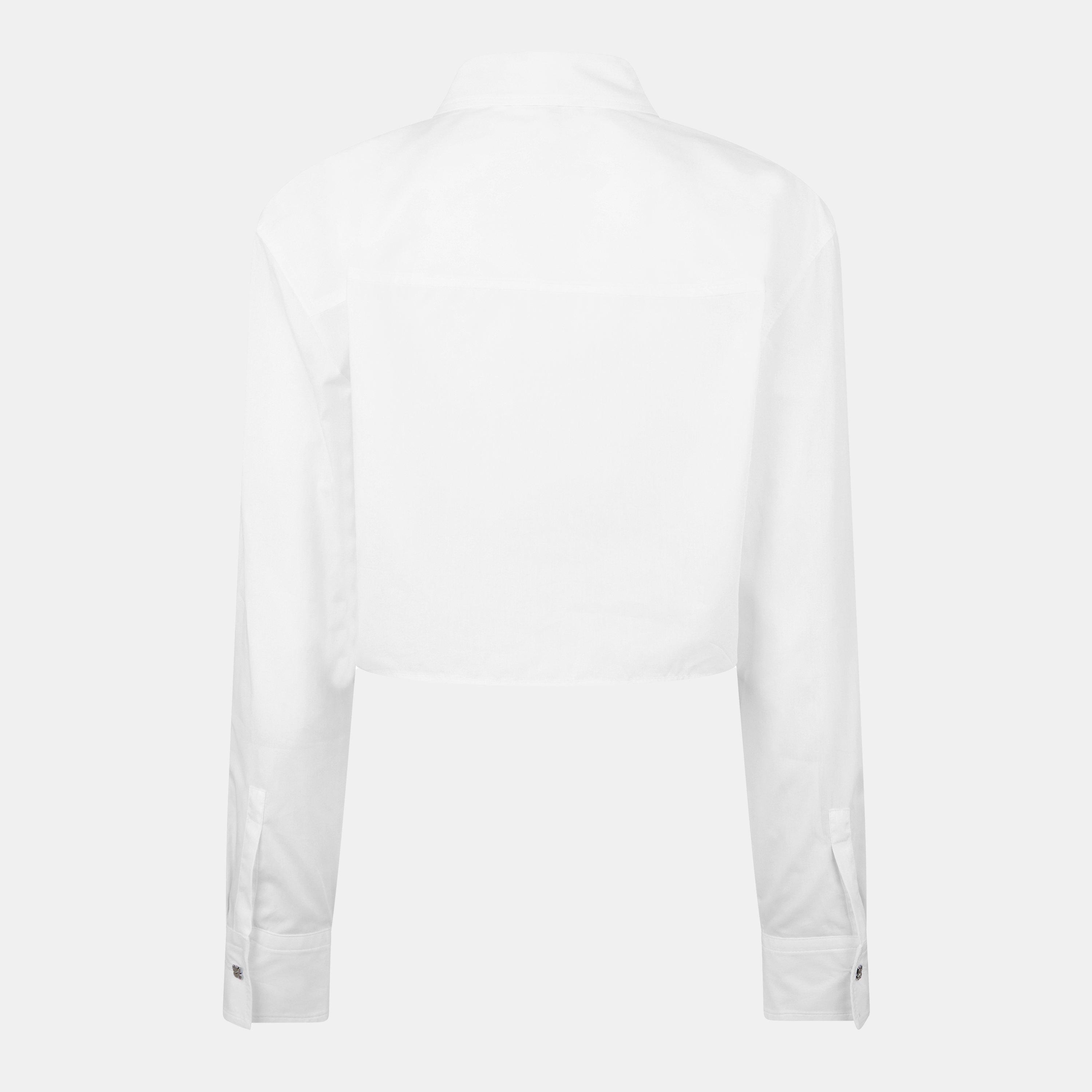 White - Hugo - Ecarla Cropped Shirt - 2