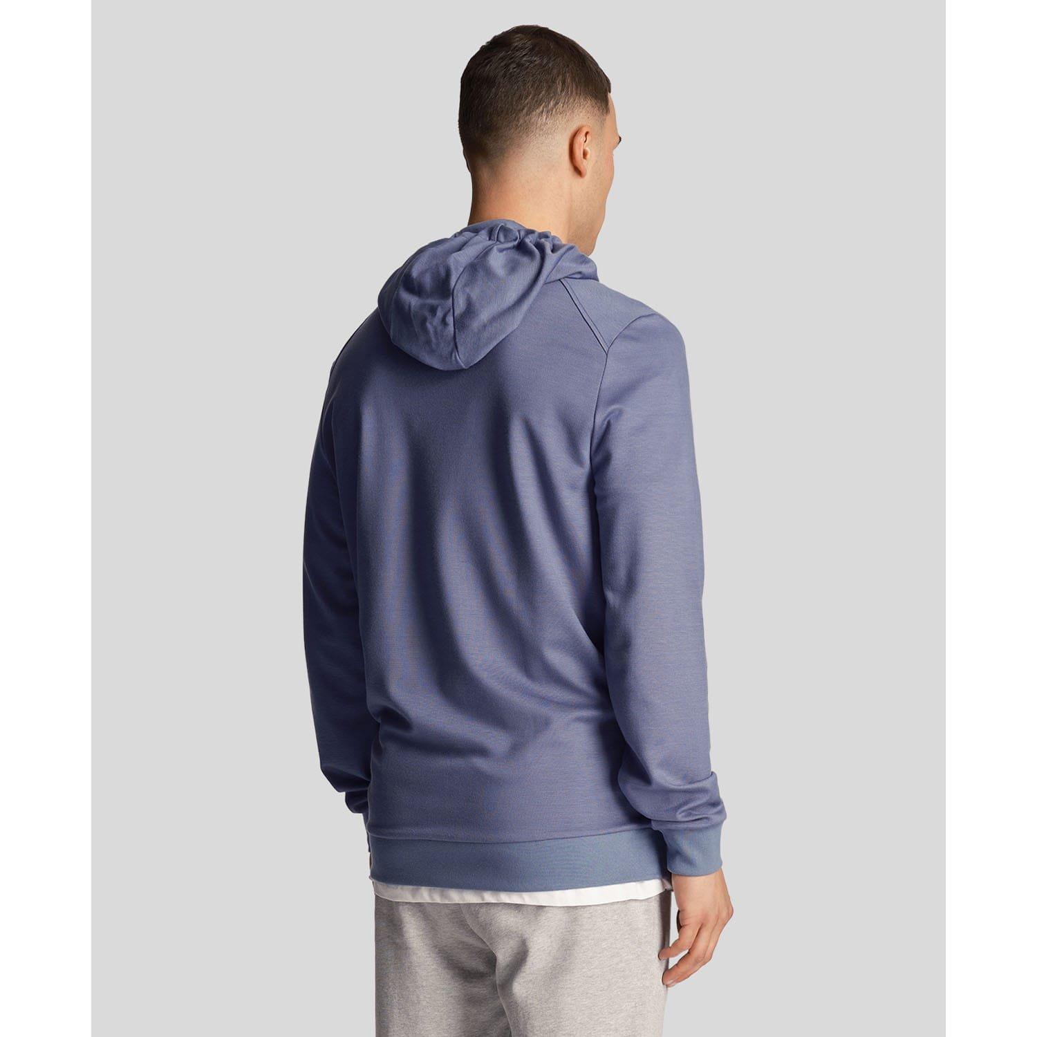 Blue - Lyle and Scott - Fly Fleece Hoodie - 3