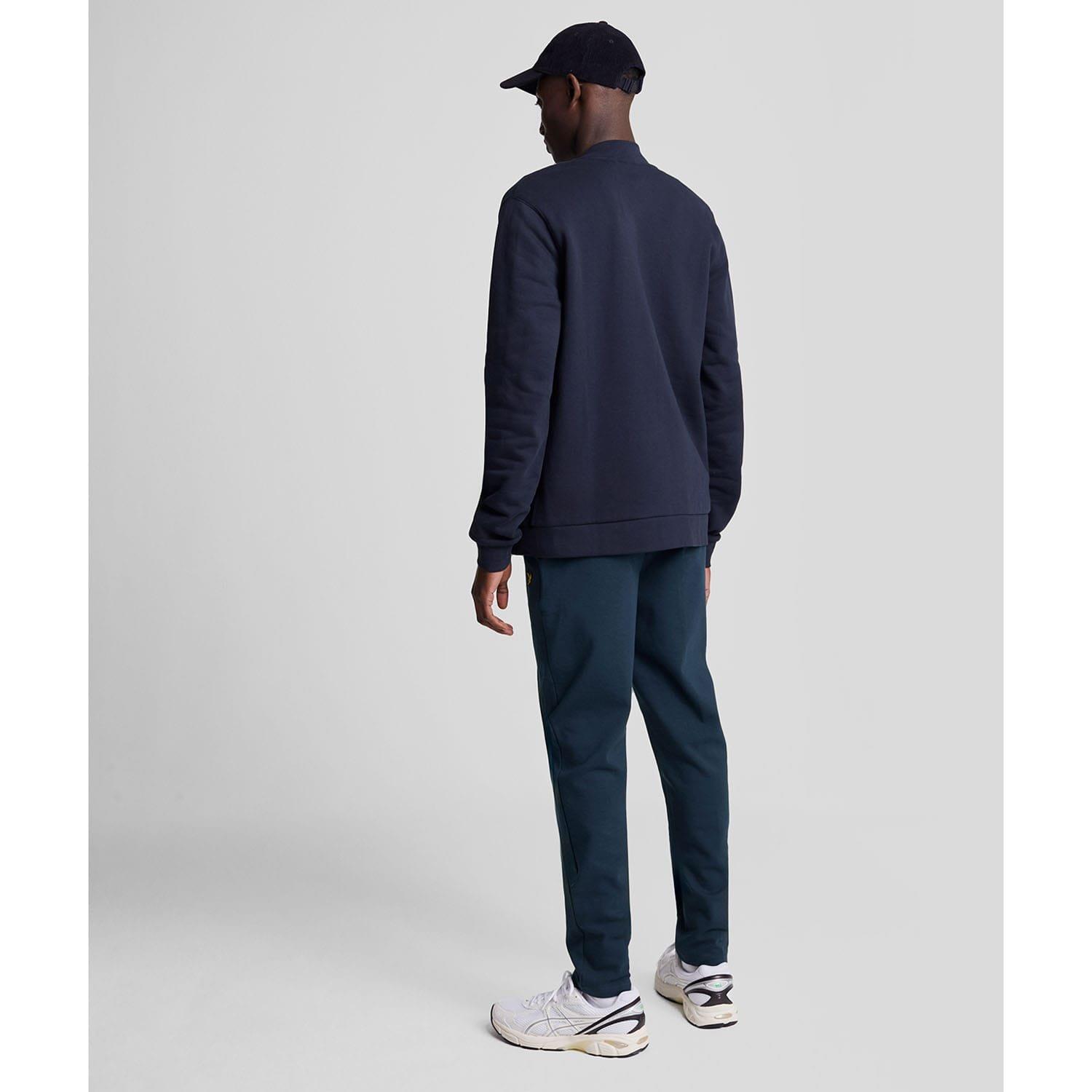 Navy - Lyle and Scott - Pintuck Interlock Sweatpants - 3