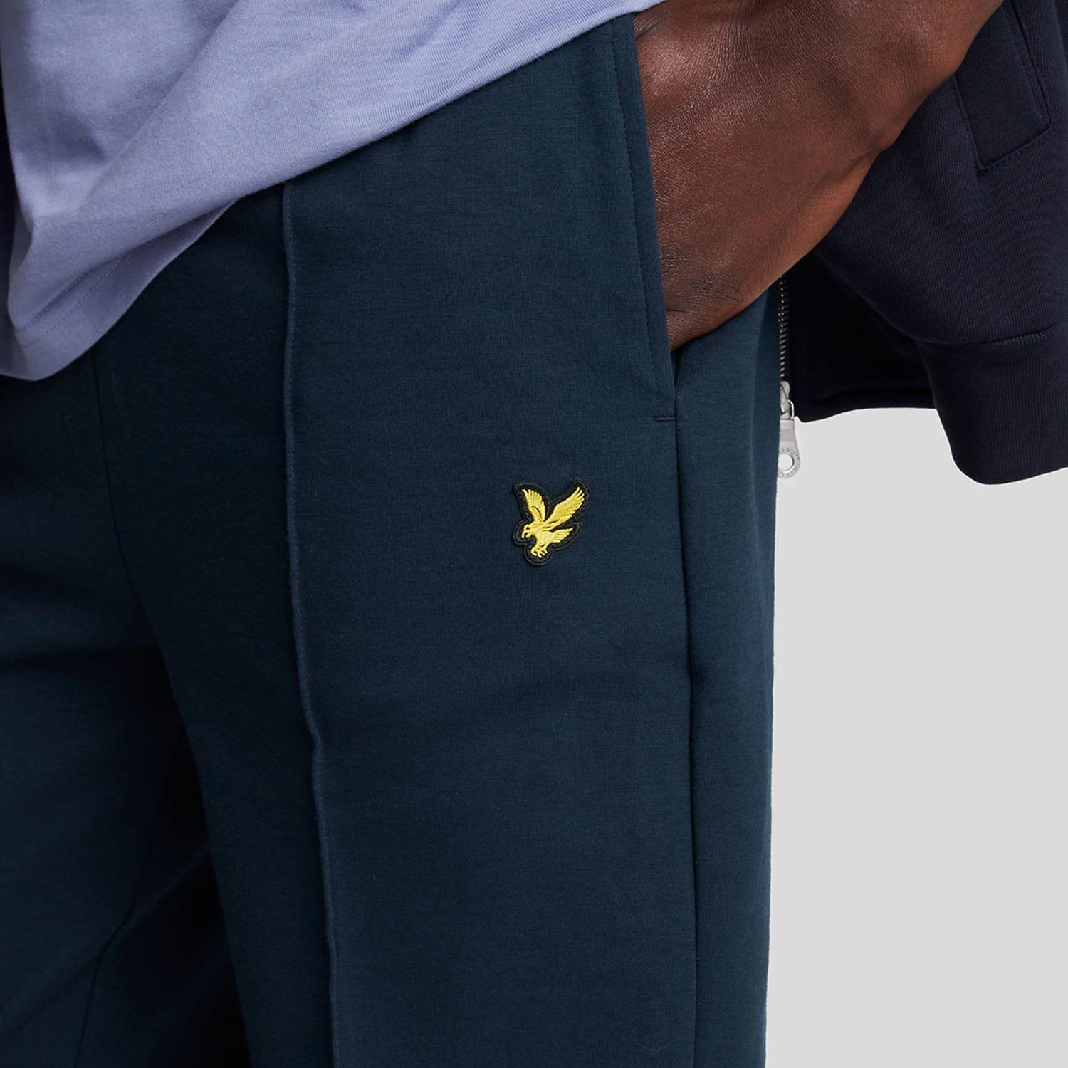 Navy - Lyle and Scott - Pintuck Interlock Sweatpants - 4