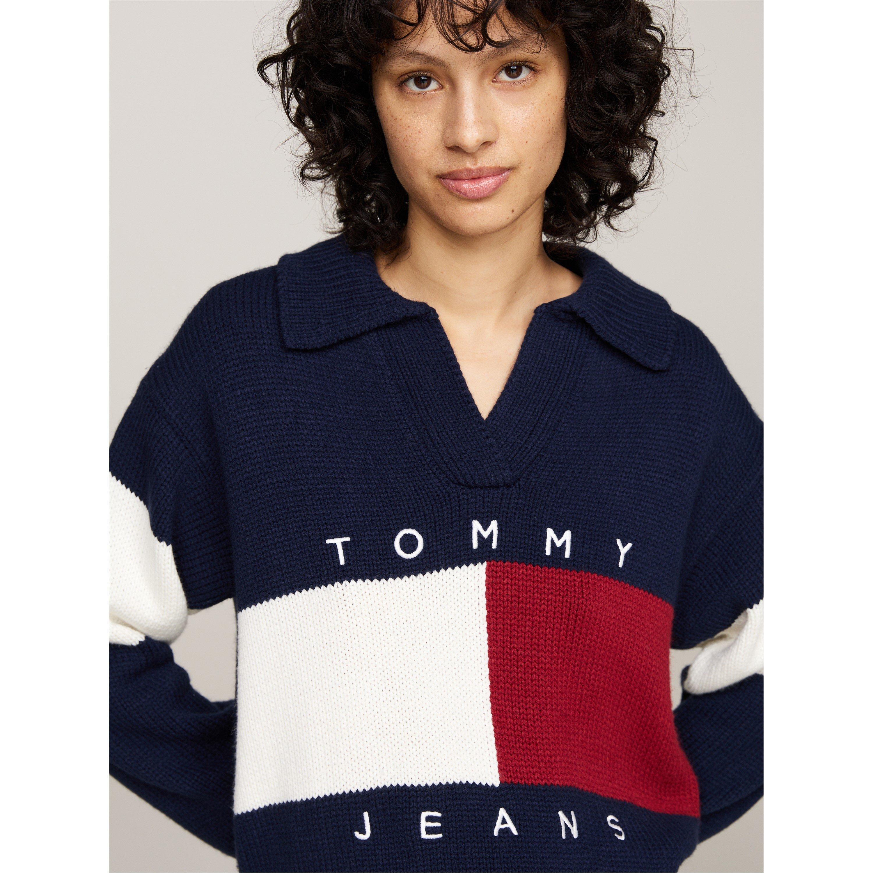 Lyle Mer okrugli ovratnik Sn99 - Tommy Jeans - Rugby Style V-Neck Cropped Jumper - 2