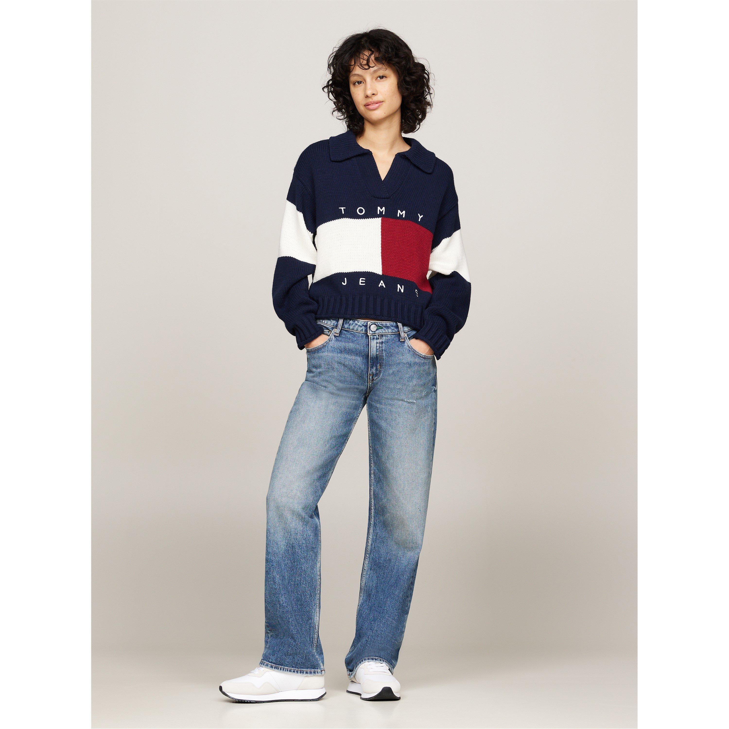 Lyle Mer okrugli ovratnik Sn99 - Tommy Jeans - Rugby Style V-Neck Cropped Jumper - 3
