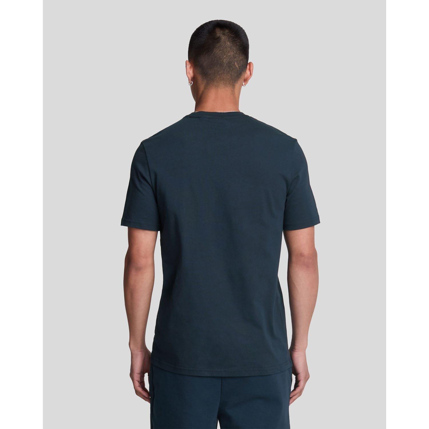 Navy - Lyle and Scott - Woven Pocket T-Shirt - 3