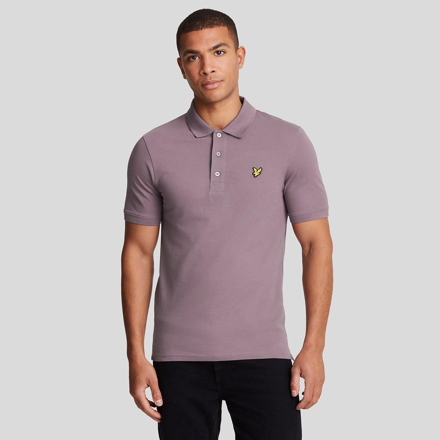 Mauve - Lyle and Scott - Plain Polo Shirt - 1