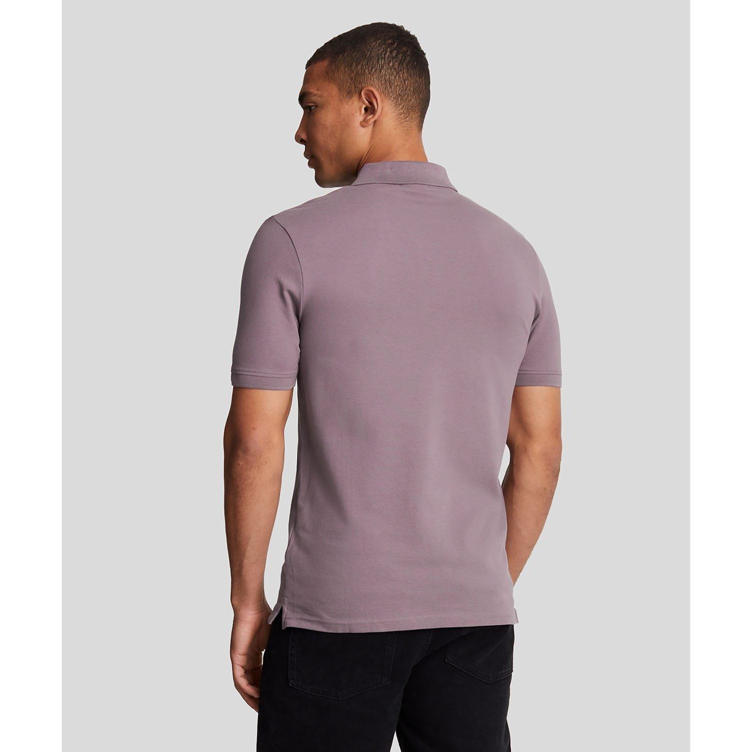 Mauve - Lyle and Scott - Plain Polo Shirt - 3