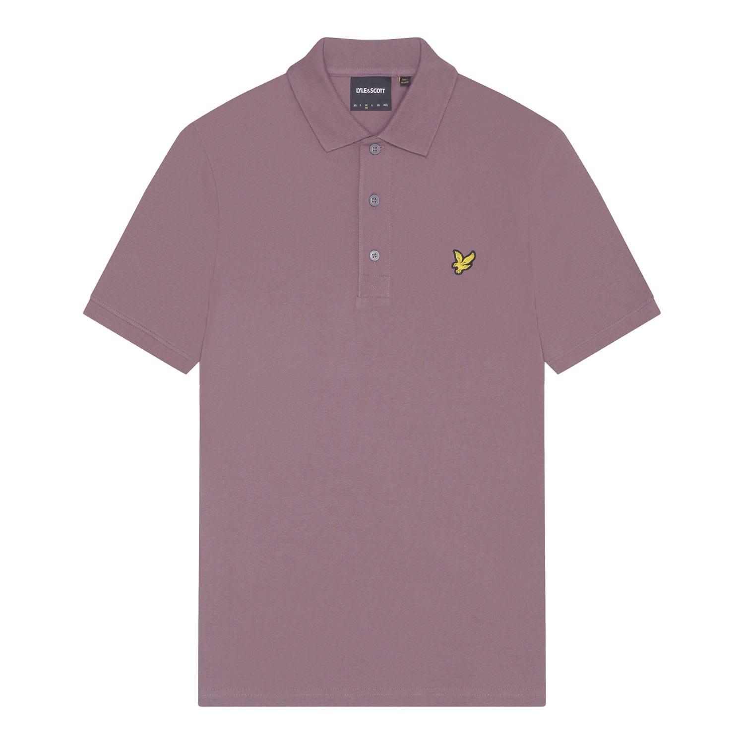 Mauve - Lyle and Scott - Plain Polo Shirt - 5
