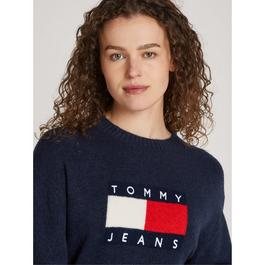 Tommy Jeans Melange Flag  Pull over Sweater