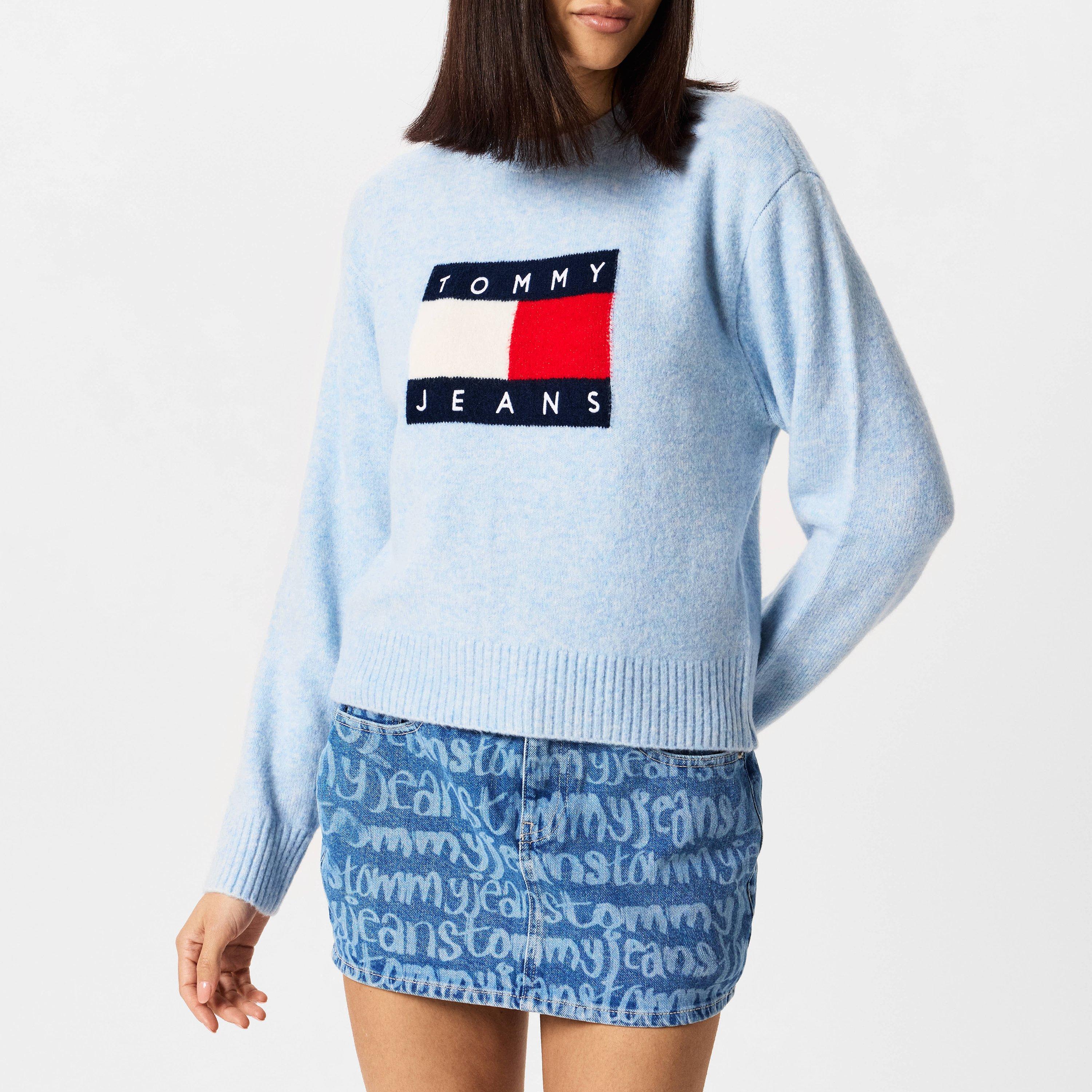Barco azul M - Tommy Jeans - Melange Flag Pull Over Sweater - 3