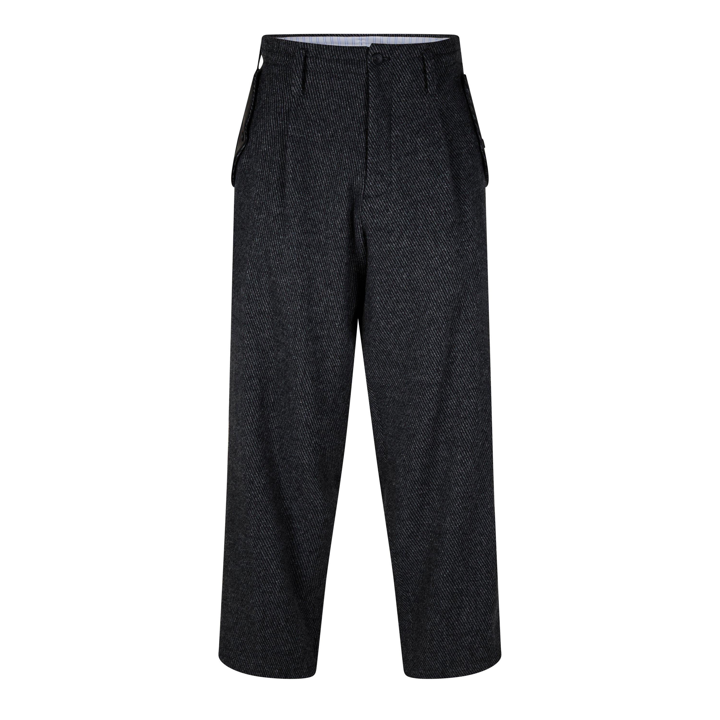 Black 1 - Yohji Yamamoto - Men's Tailored Dress Trousers - 1