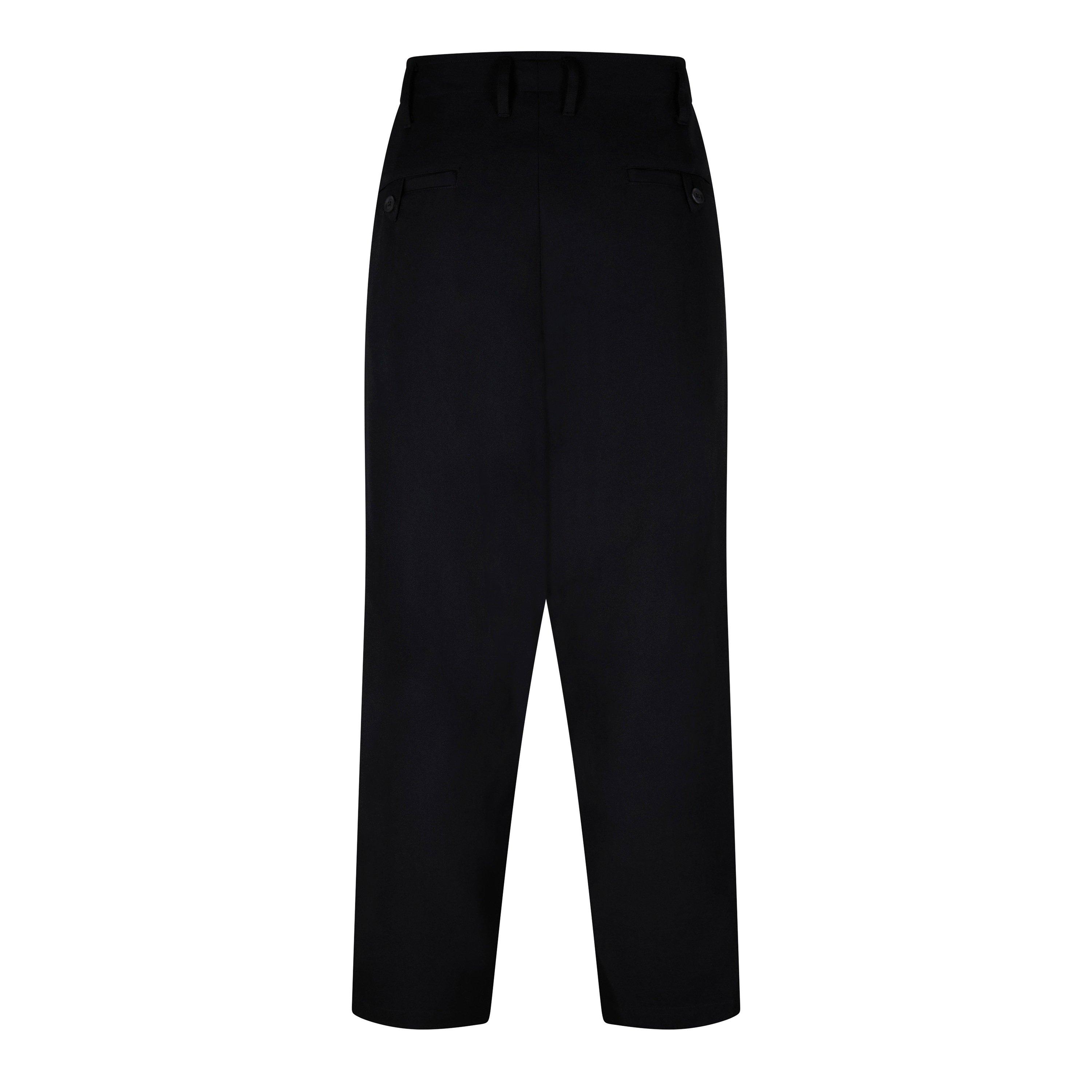 Black 1 - Yohji Yamamoto - Men's Pleated Trousers - 2