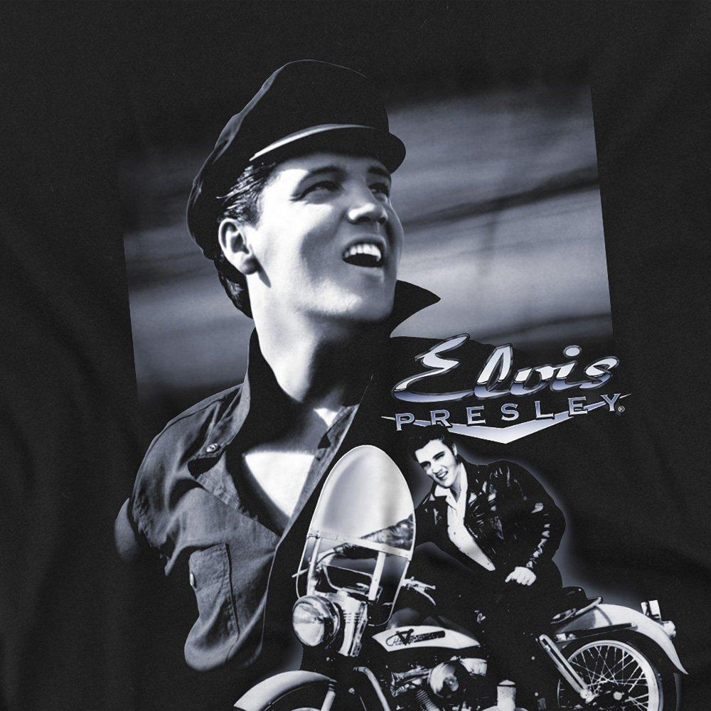 Black - Elvis Presley - Elvis Presley Motorcycle Kids T-Shirt Black - 2