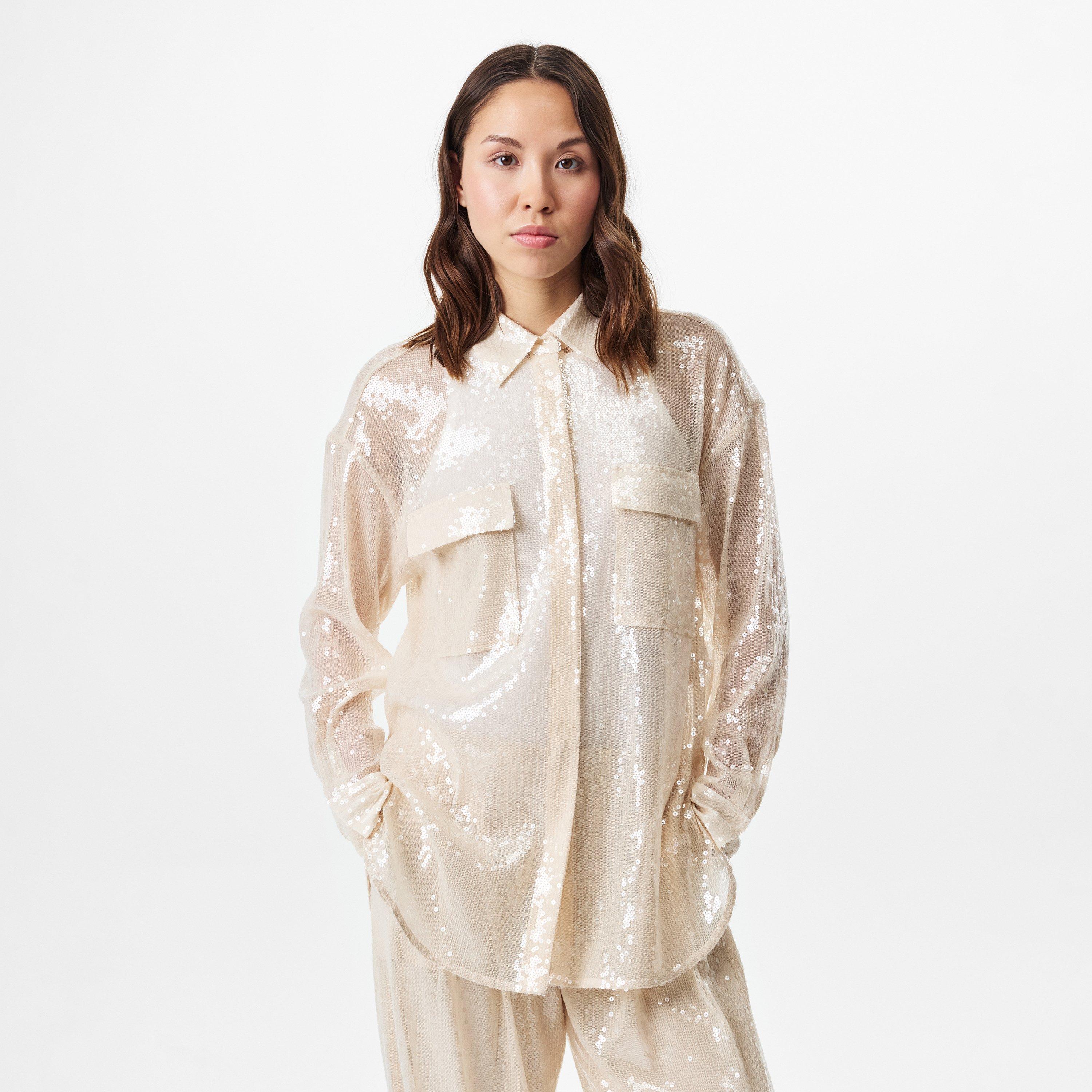 Open Orange - Boss - Women's C Sequined Blouse - 2