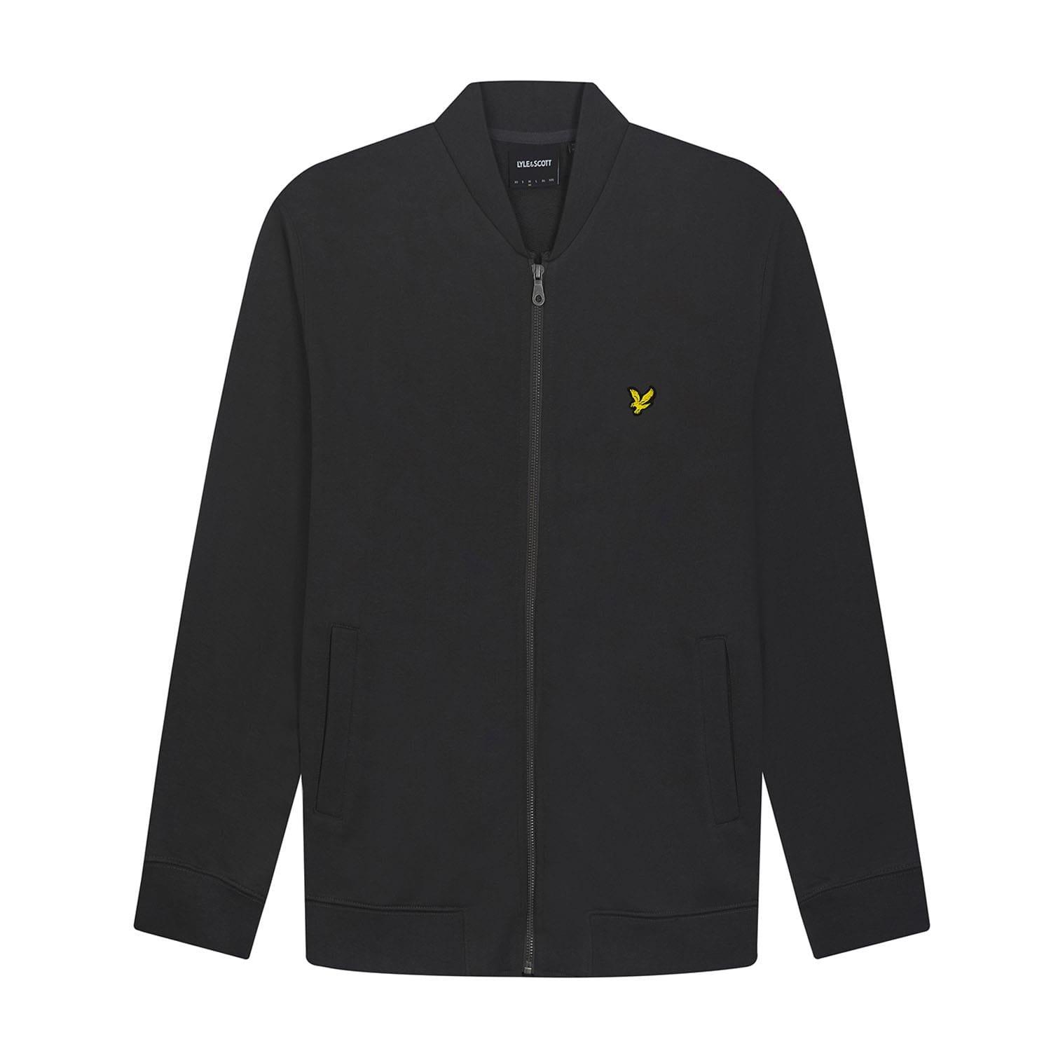 Gunmetal - Lyle and Scott - Loopback Jersey Bomber Jacket - 5