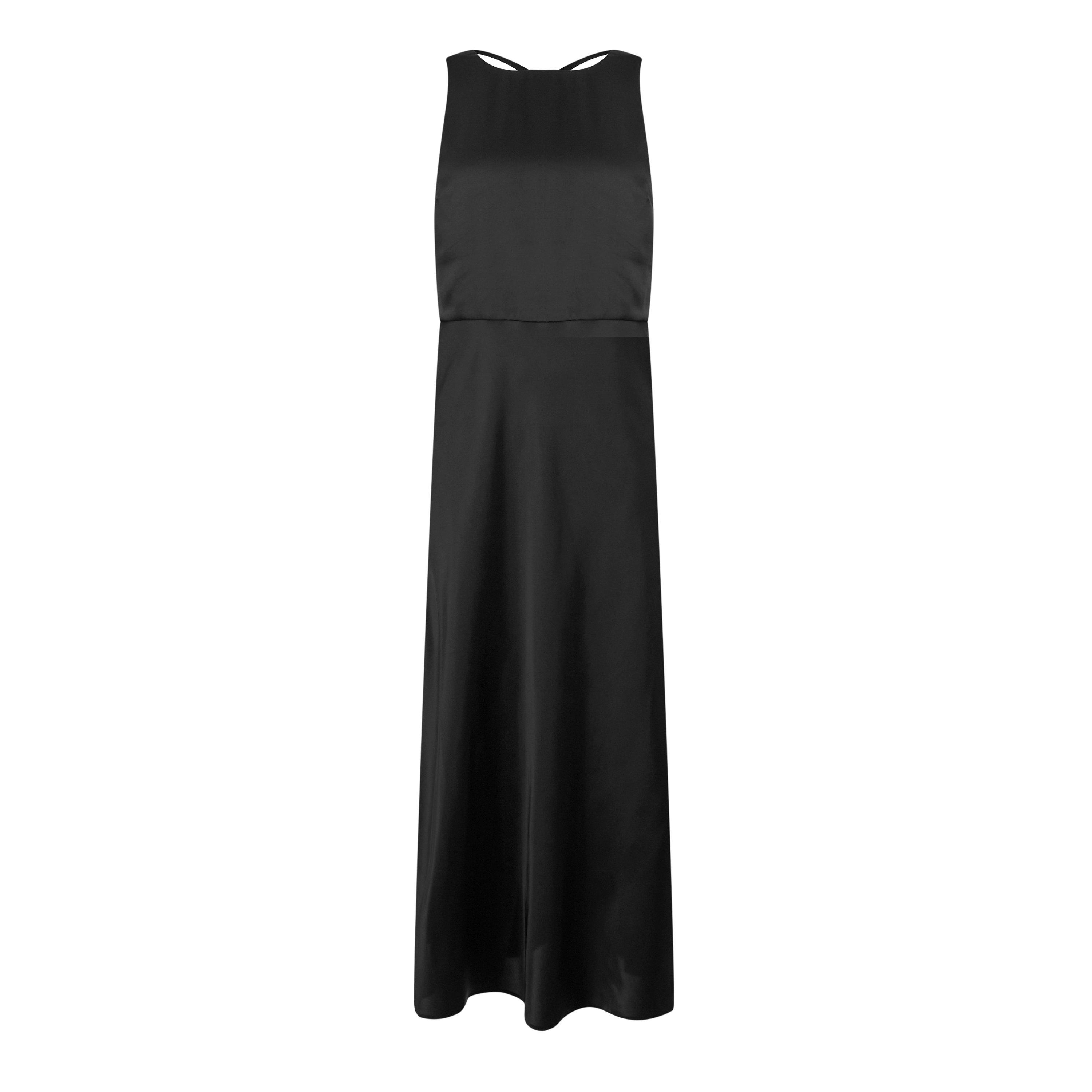Black - Boss - Women's Dress with Cut Out Detailing - 5