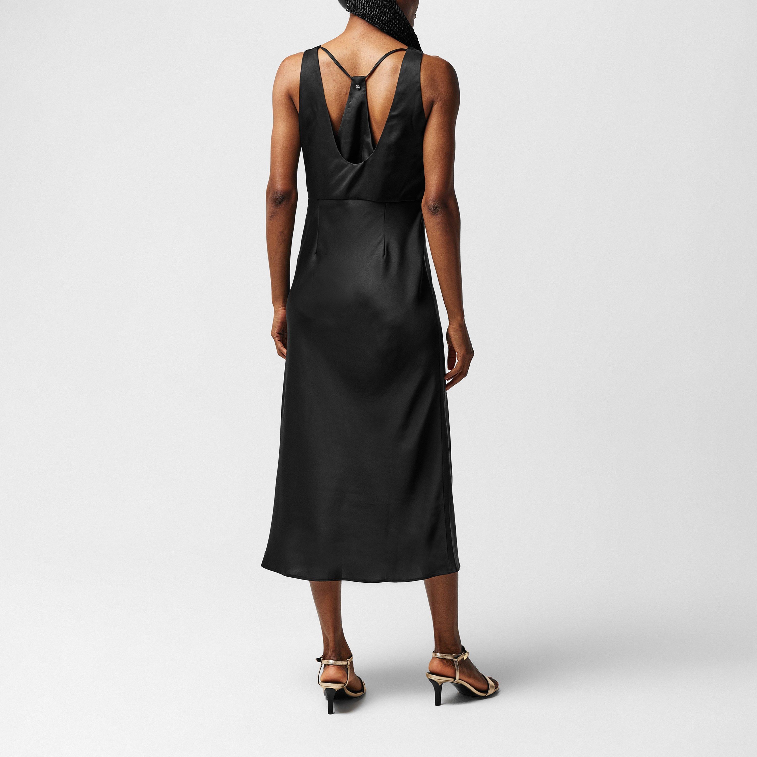 Black - Boss - Women's Dress with Cut Out Detailing - 3