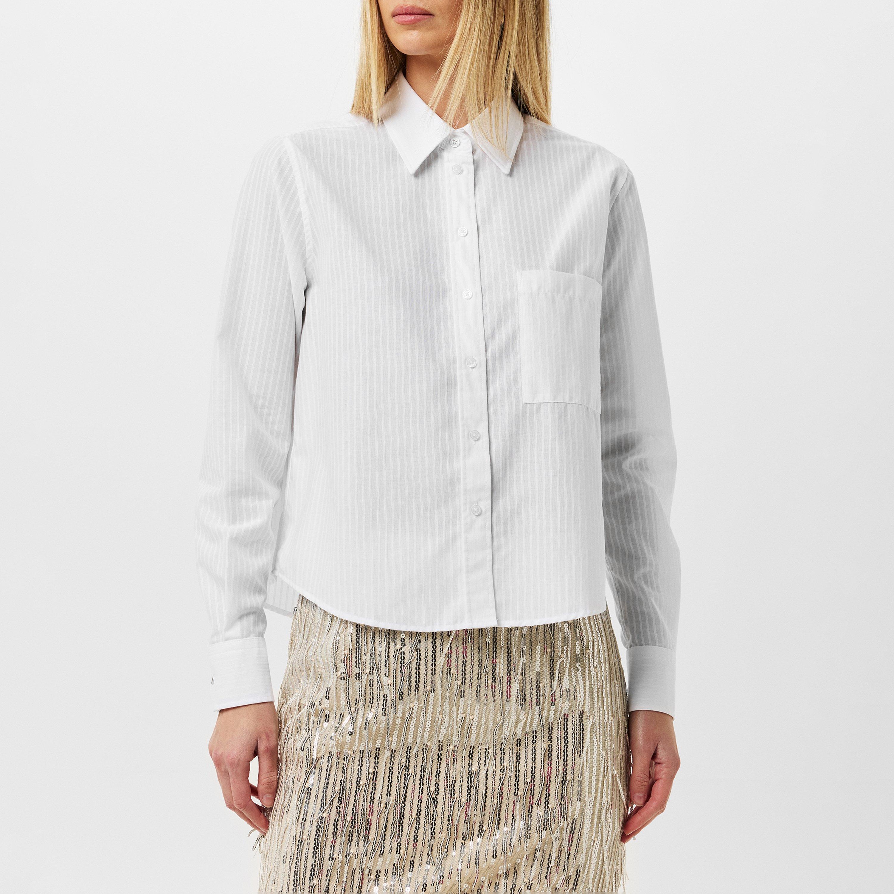 White - Boss - Women's Brielle Monday Premium Poplin Shirt - 2